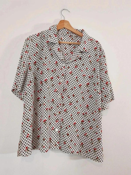 Chemisier pois taille 42/44