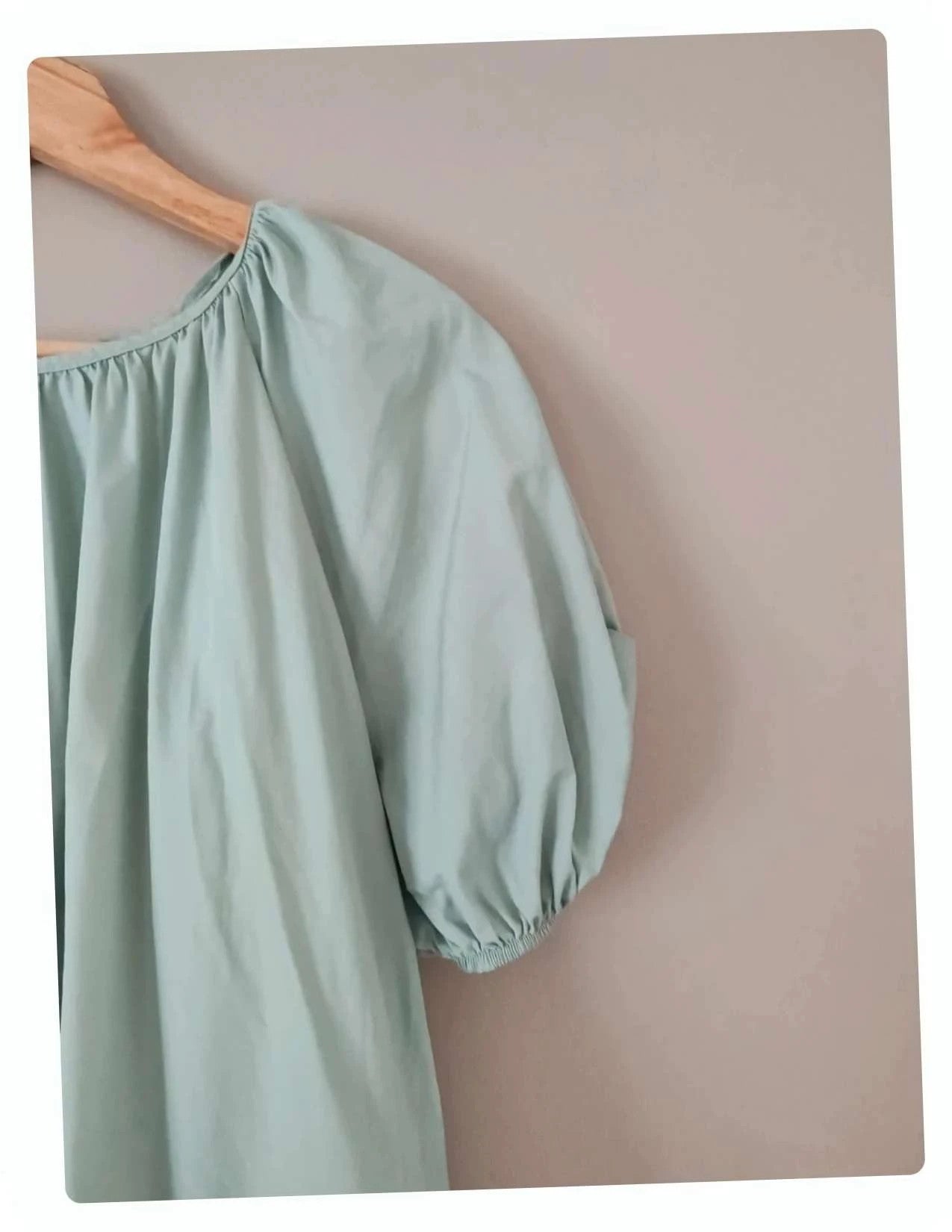 Robe boule vert amande