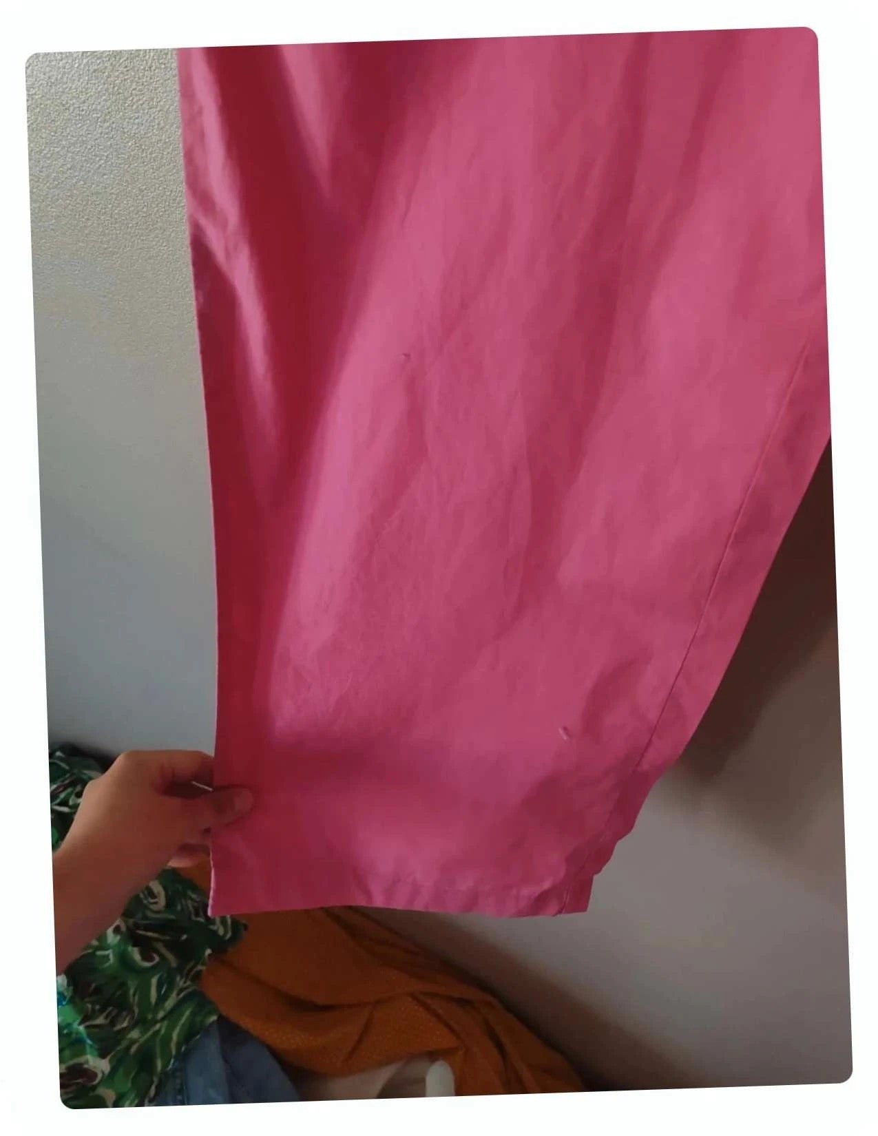 Pantalon large rose