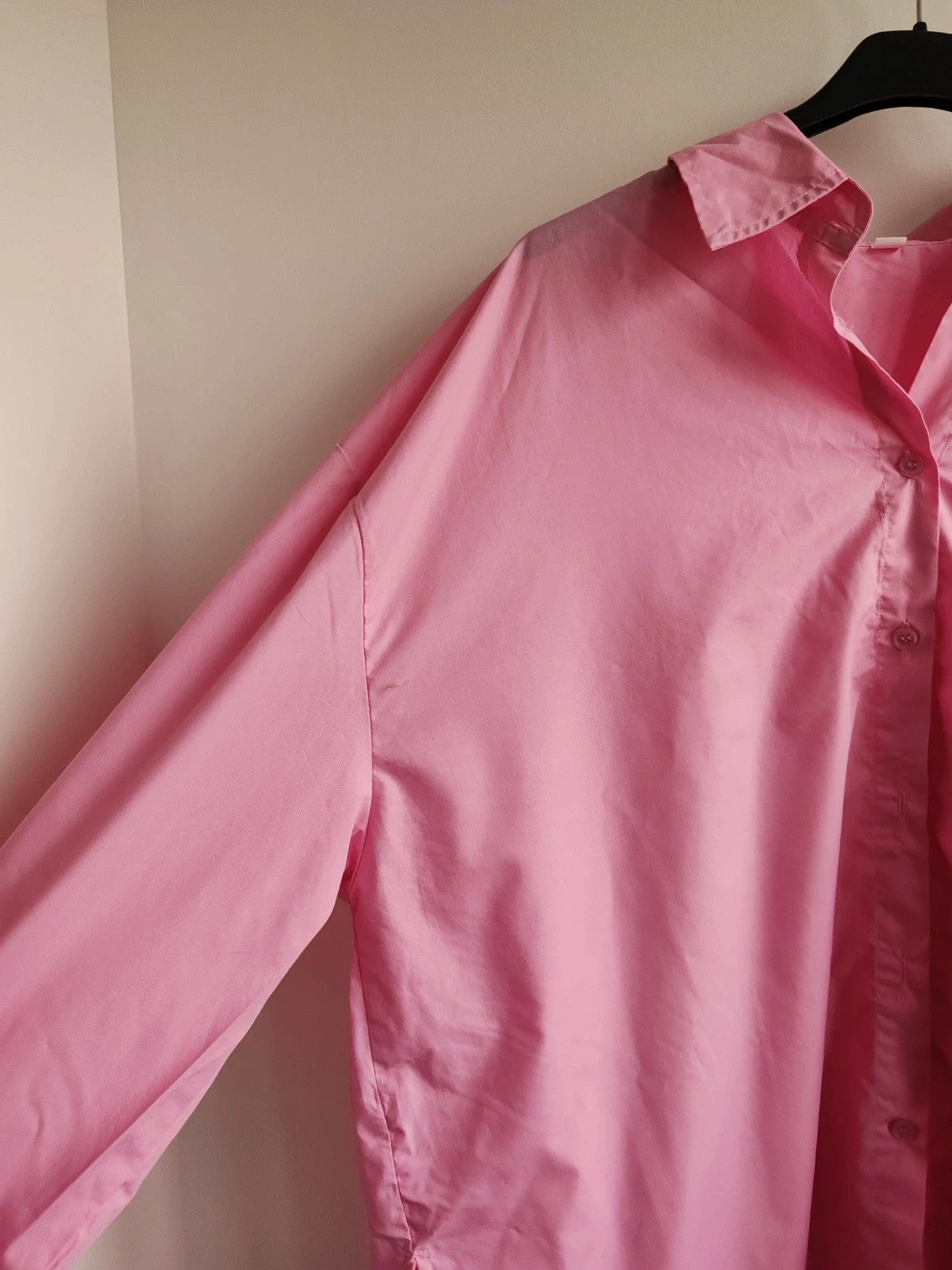 Chemise large rose taille L