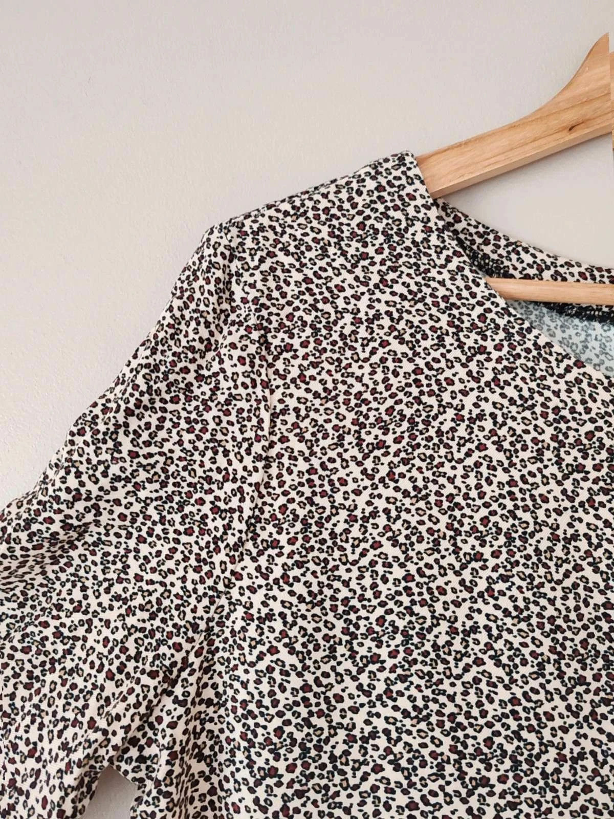 Blouse noeuds léopard