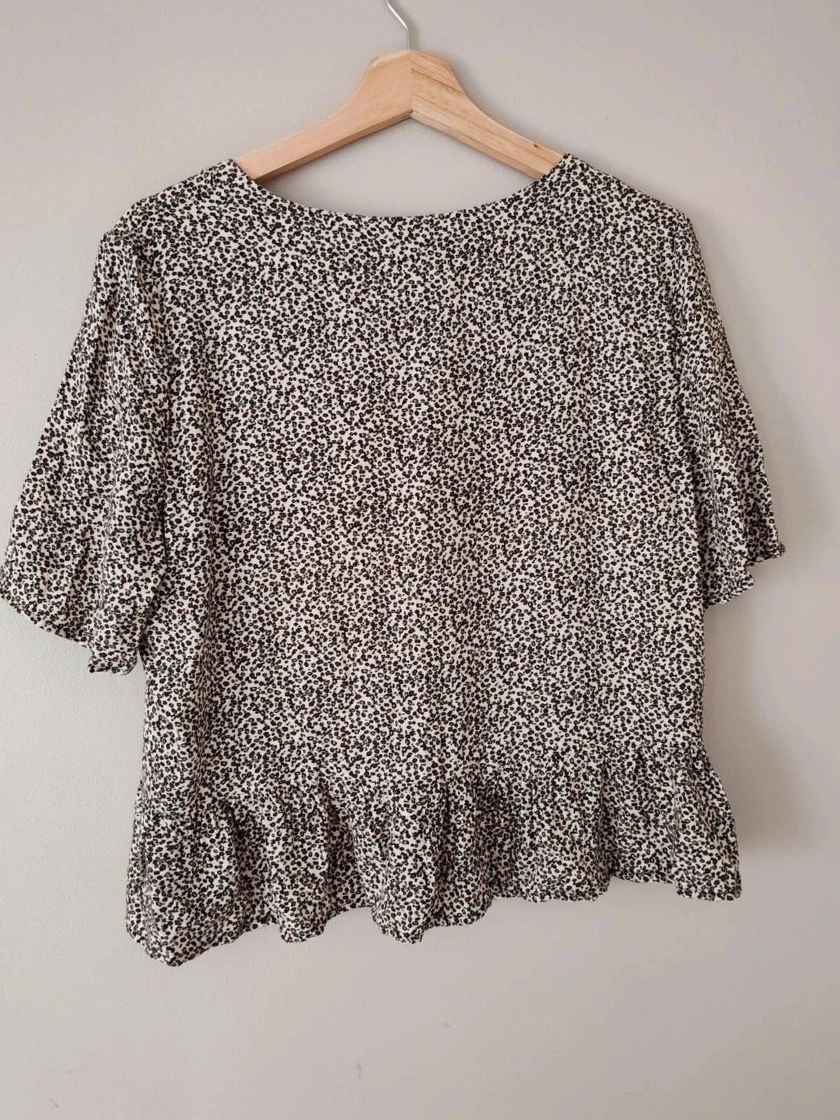 Blouse noeuds léopard
