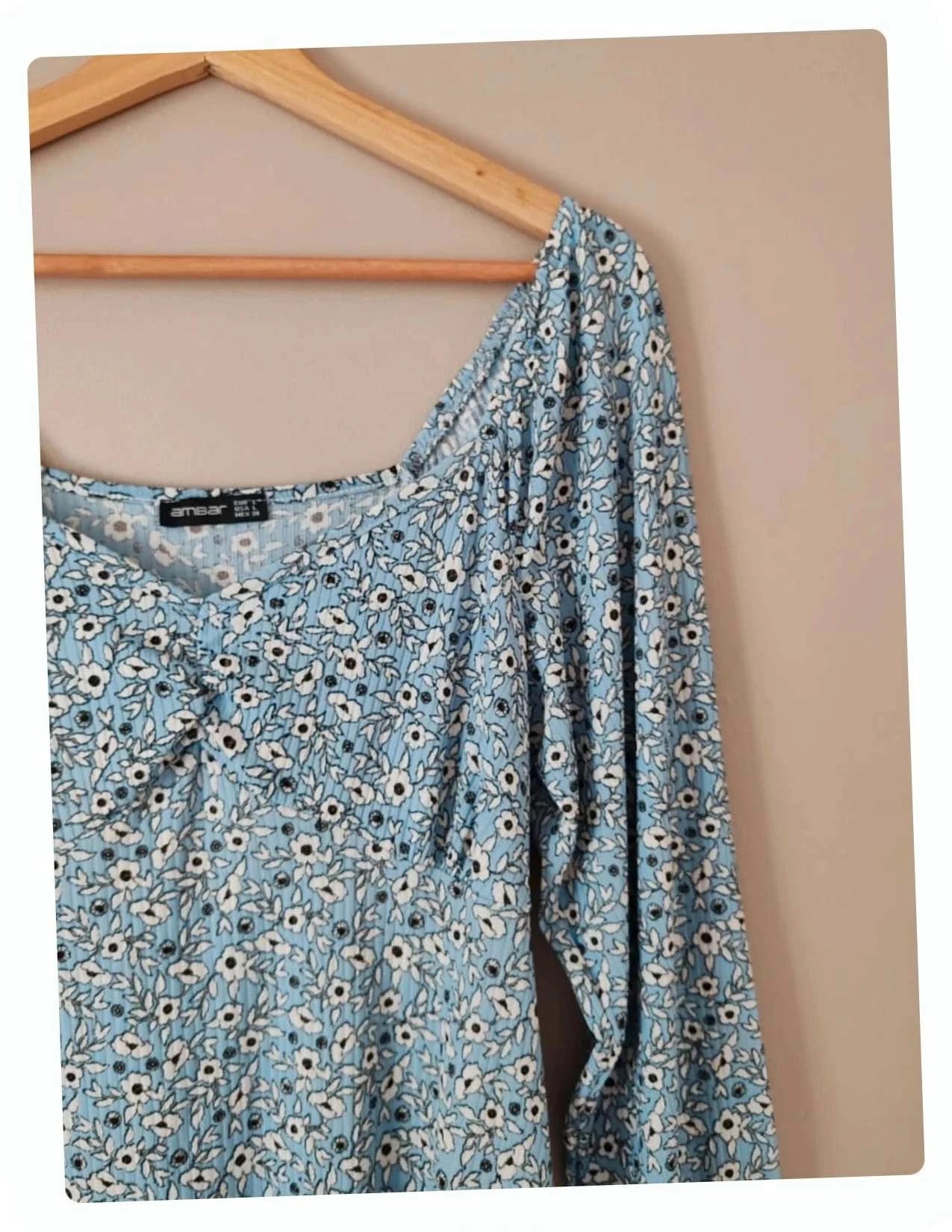 Robe jersey bleu