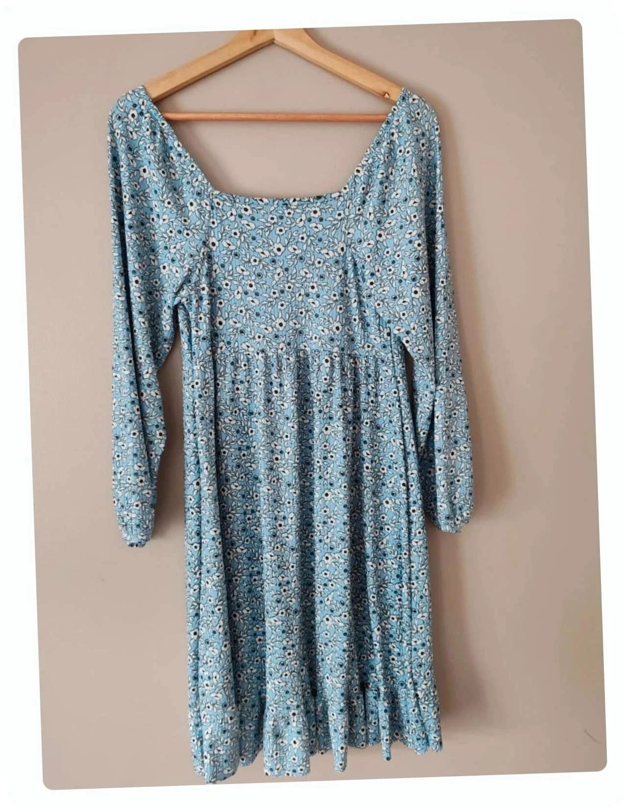 Robe jersey bleu