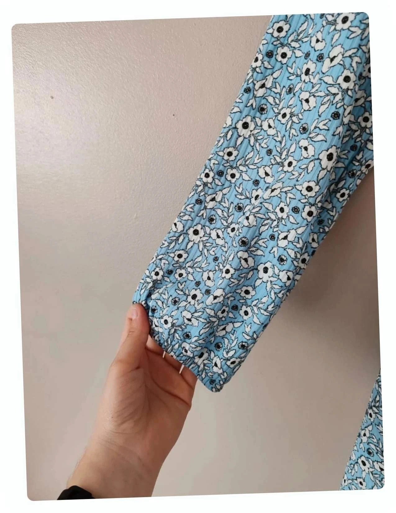 Robe jersey bleu