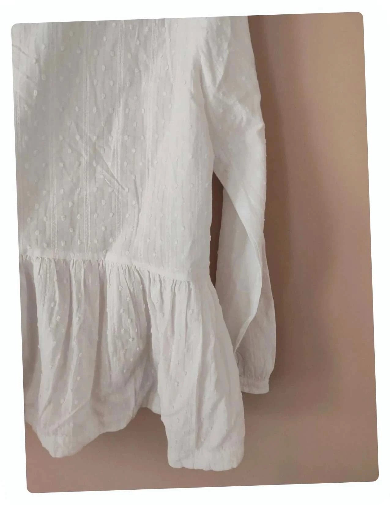 Blouse plumetis blanche