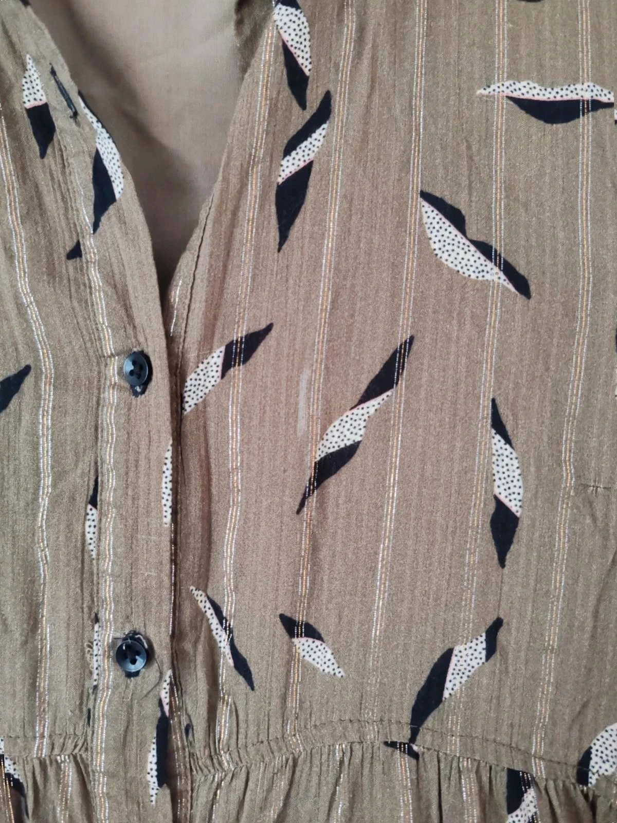 Robe maternité kaki