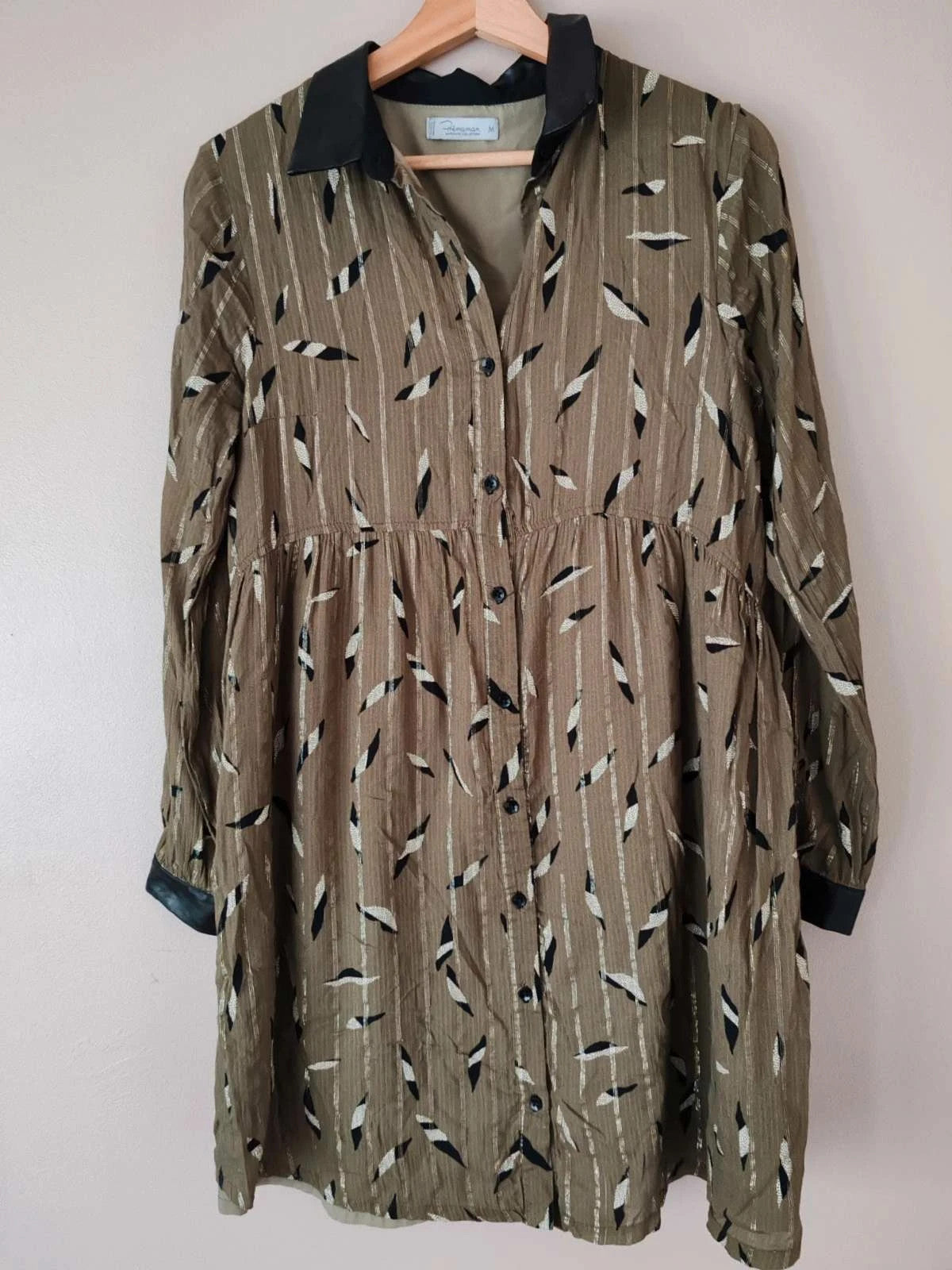 Robe maternité kaki