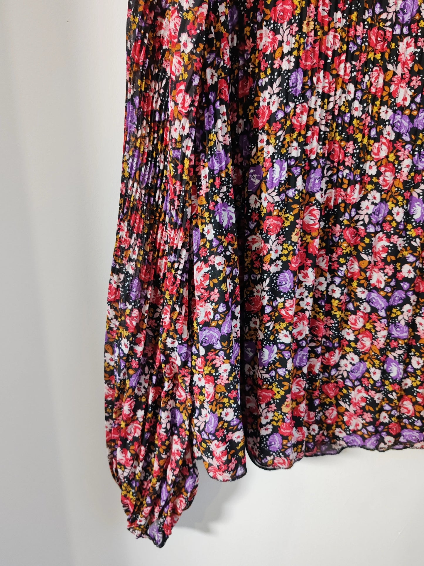 Blouse fleurie plissée taille L