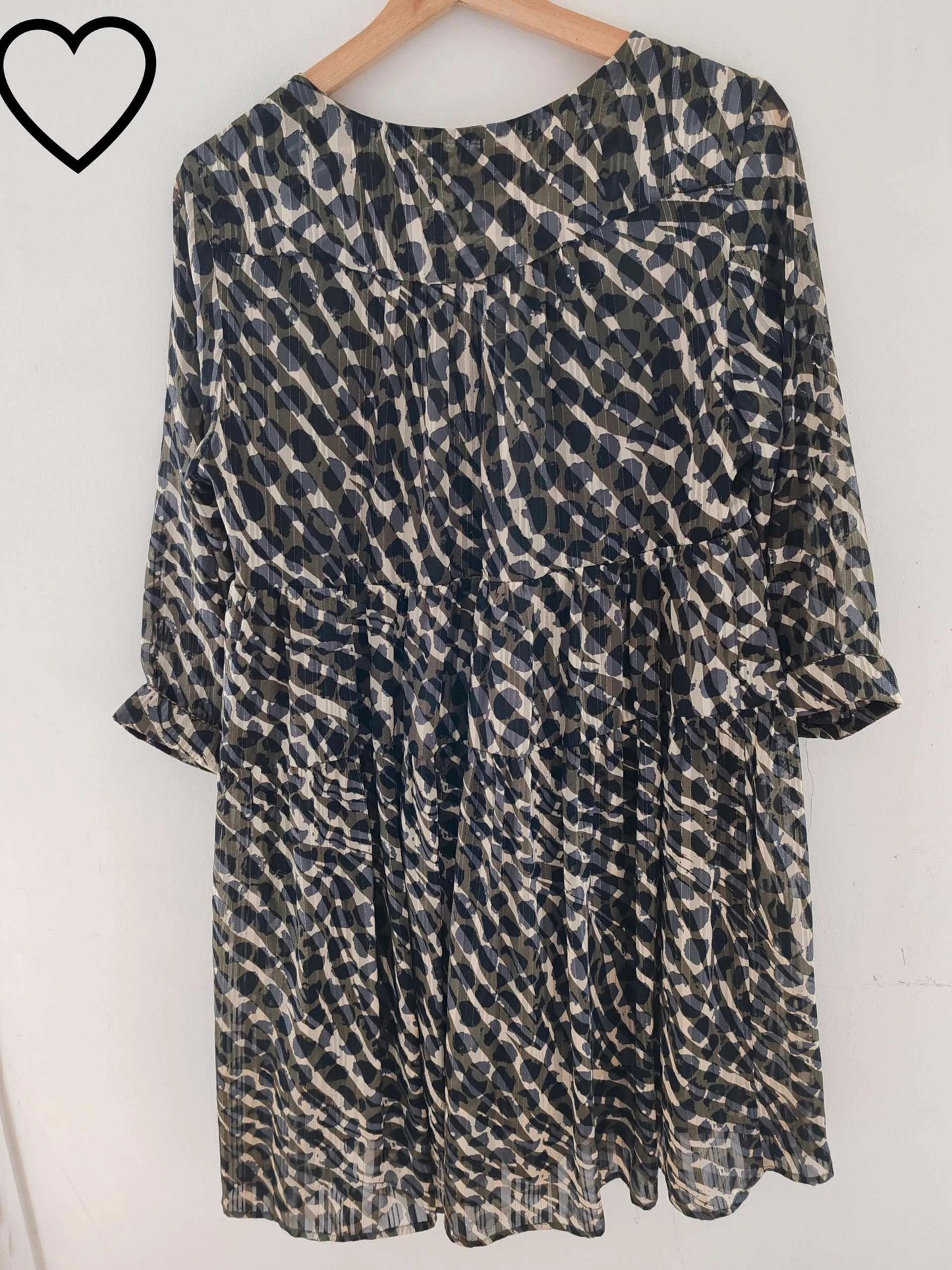 Robe motif gris taille M
