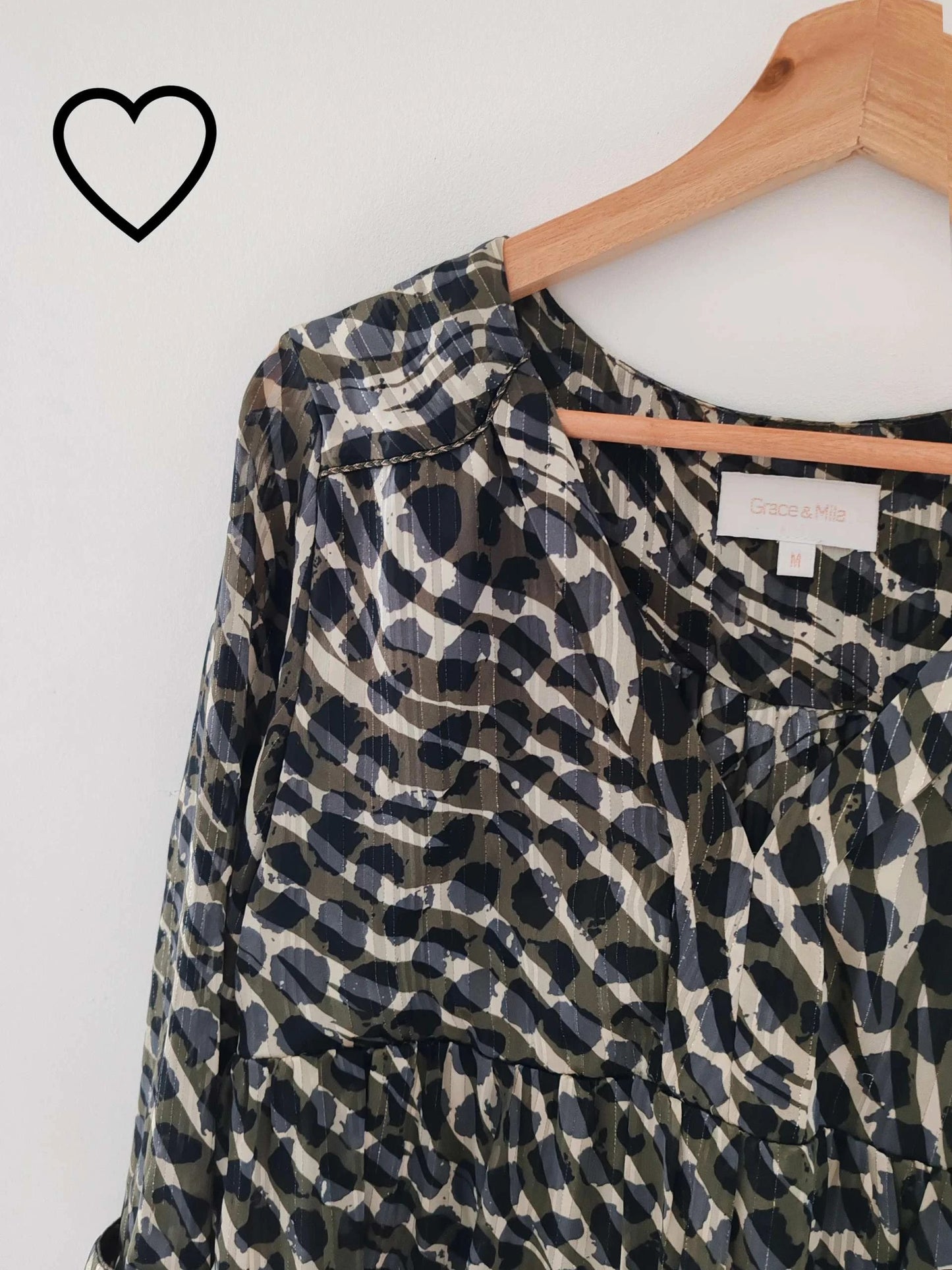 Robe motif gris taille M