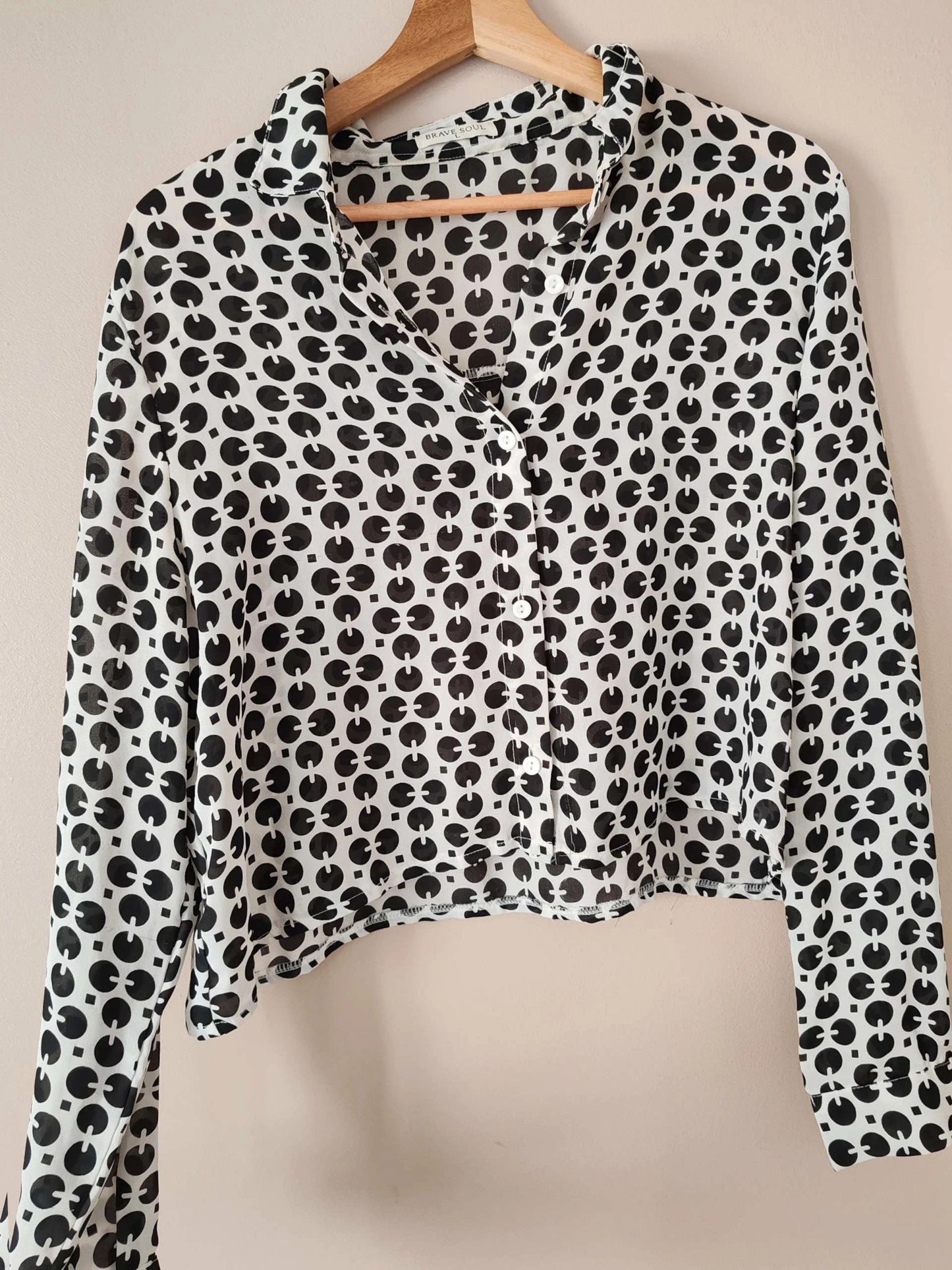 Chemise courte motif