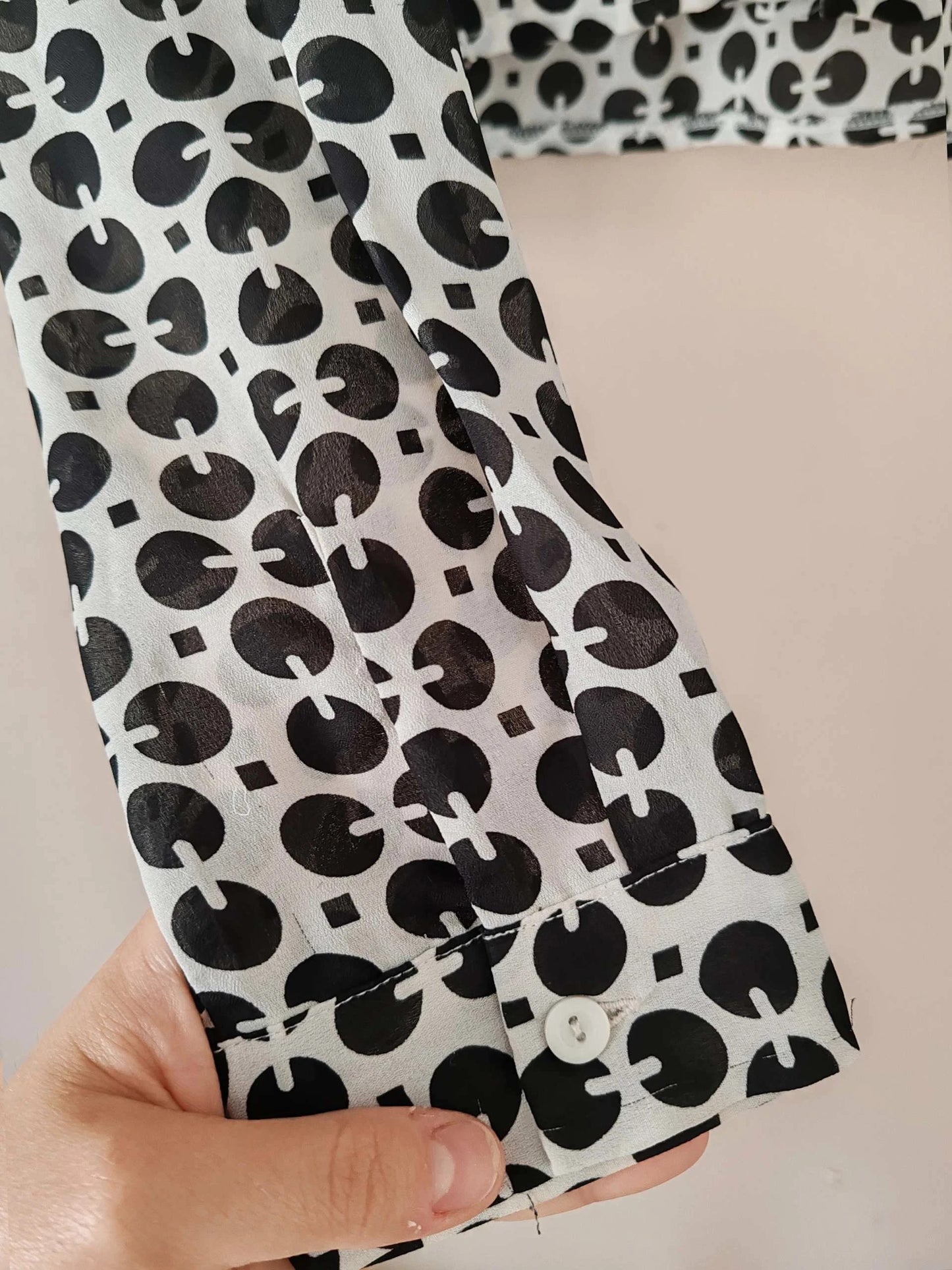 Chemise courte motif