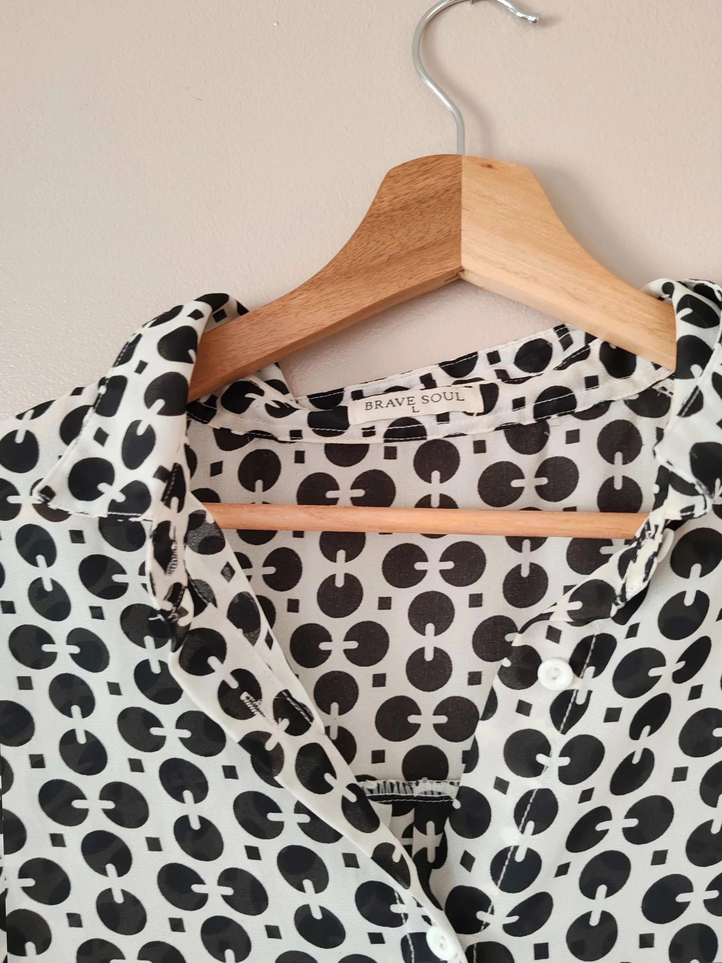 Chemise courte motif