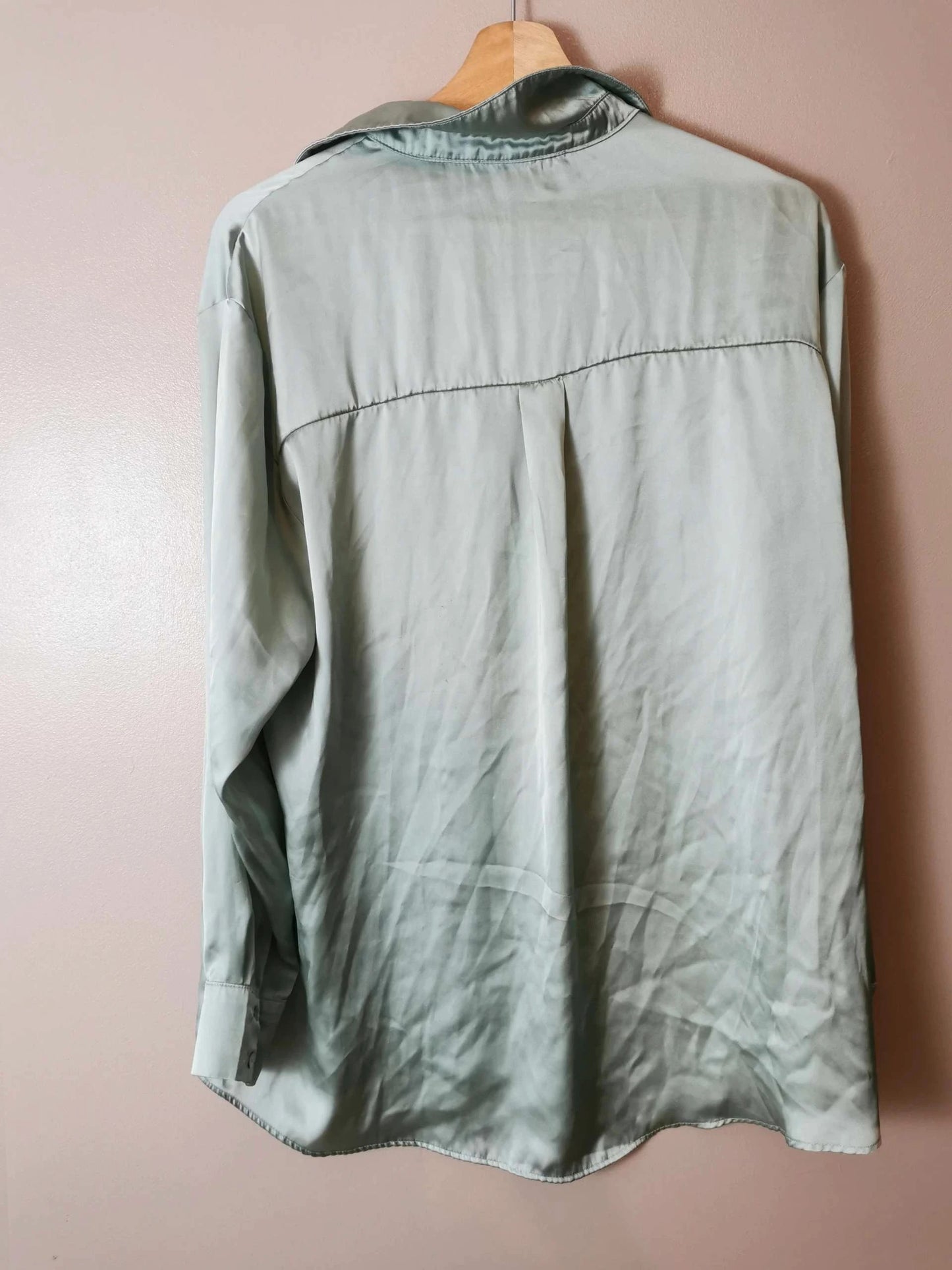 Chemise longue satin Zara