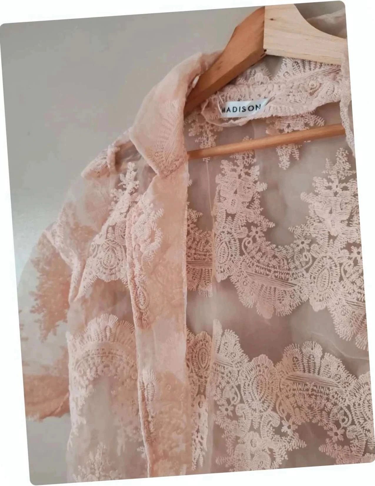 Kimono broderie dentelle