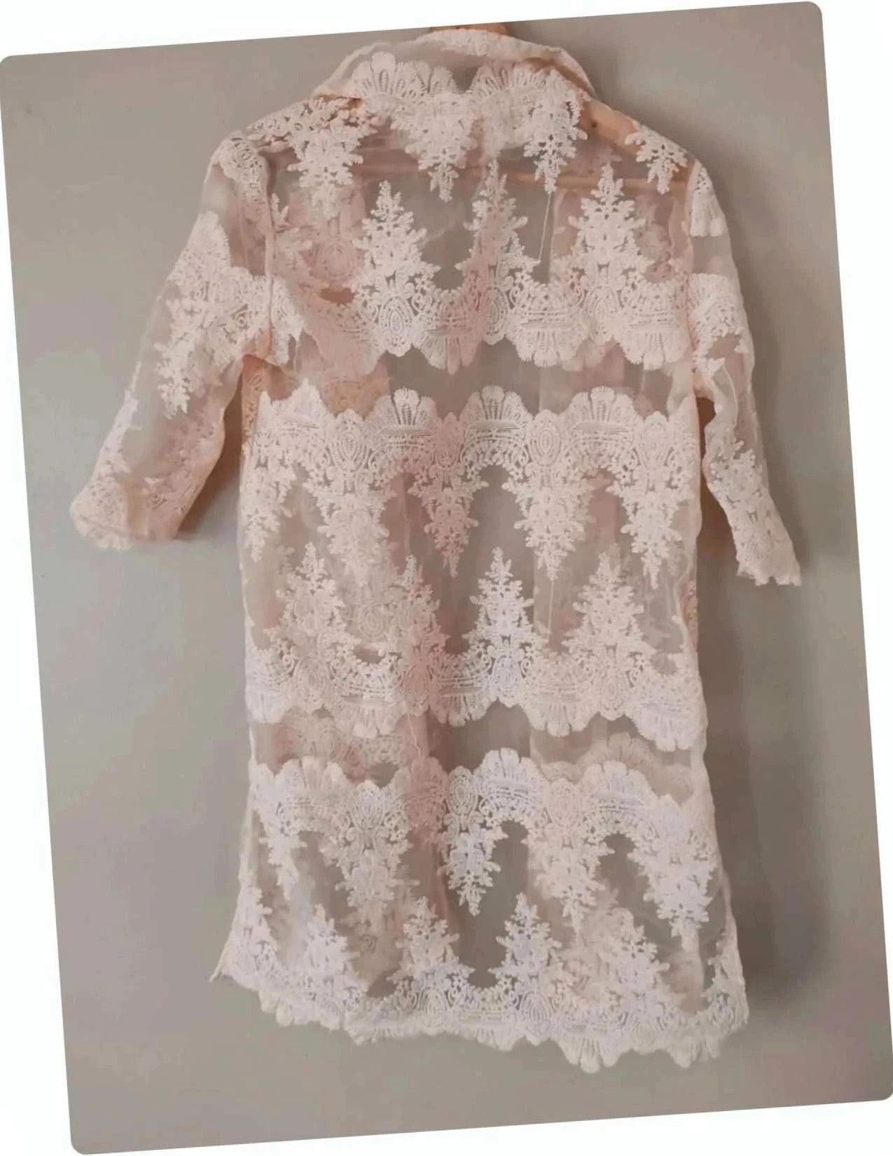 Kimono broderie dentelle