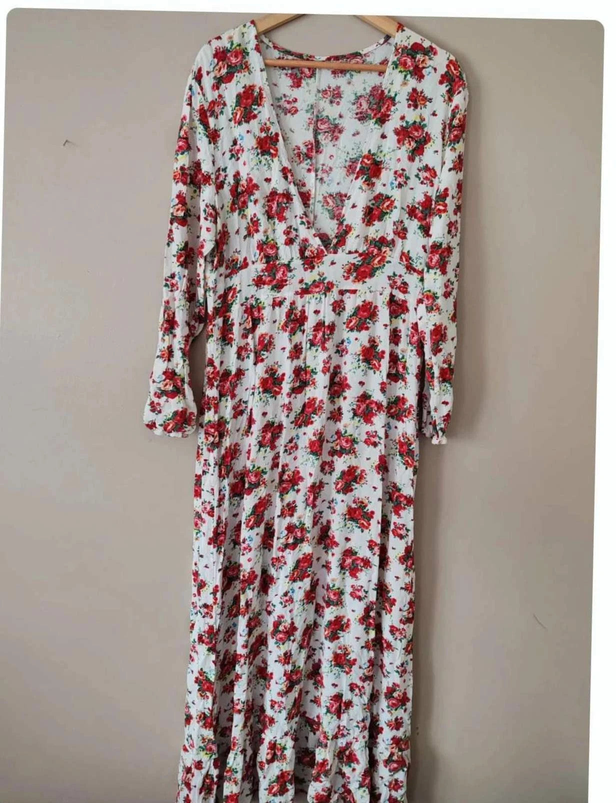 Robe longue fleurie