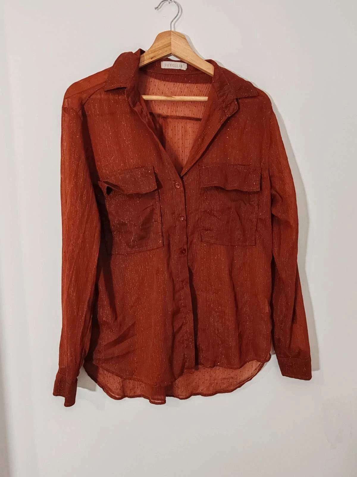 Blouse orange brillant