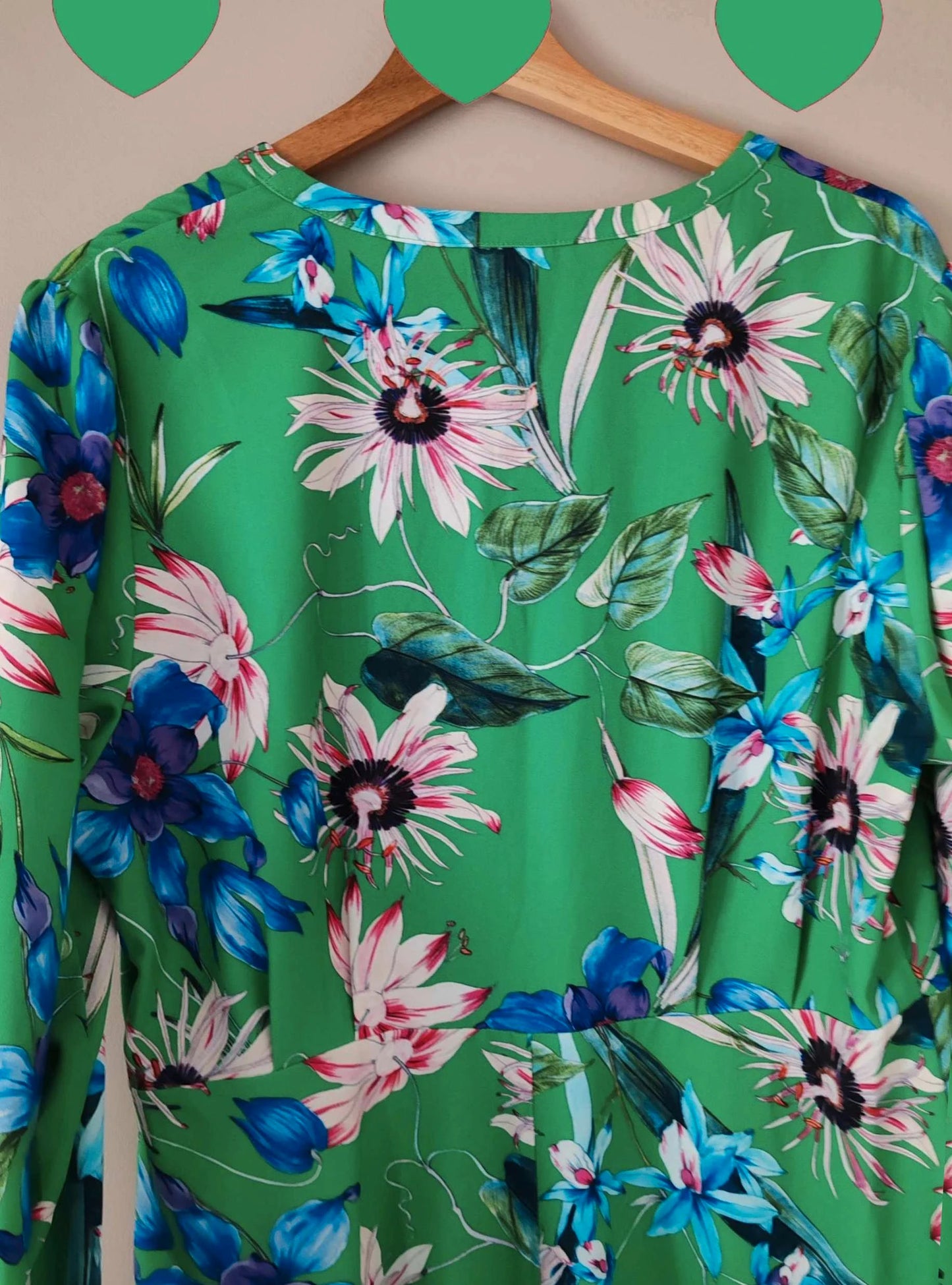 Robe midi verte taille 46