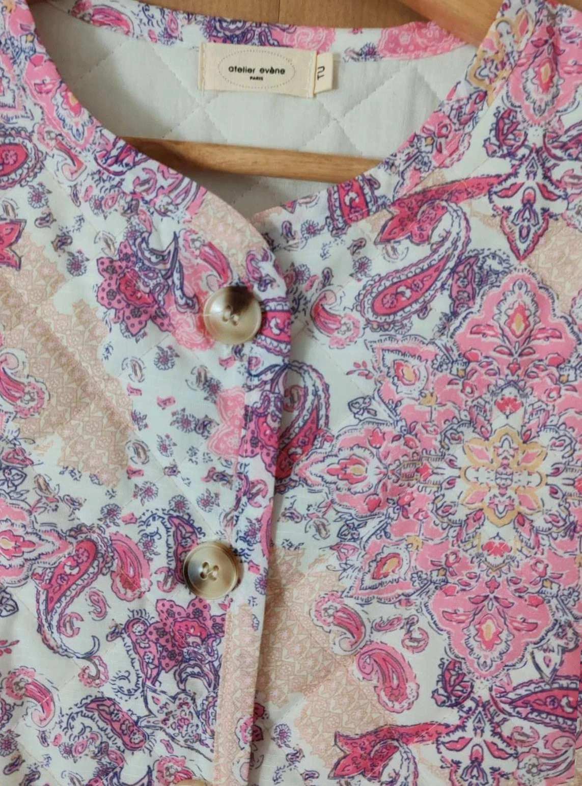 Veste sans manches fleuris taille S/M