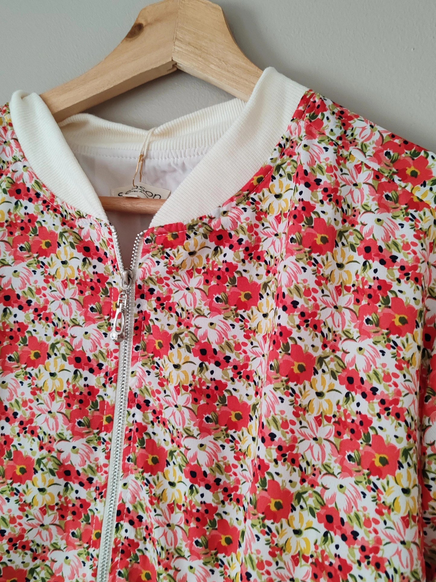 Veste bomber fleurie