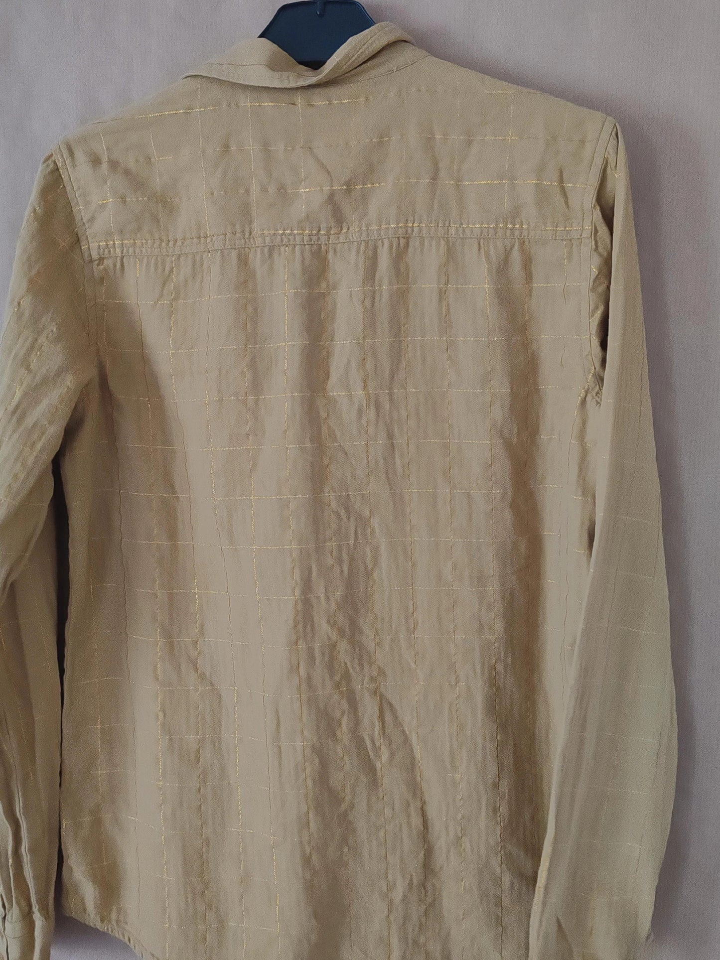 Chemise moutarde et doré taille 36