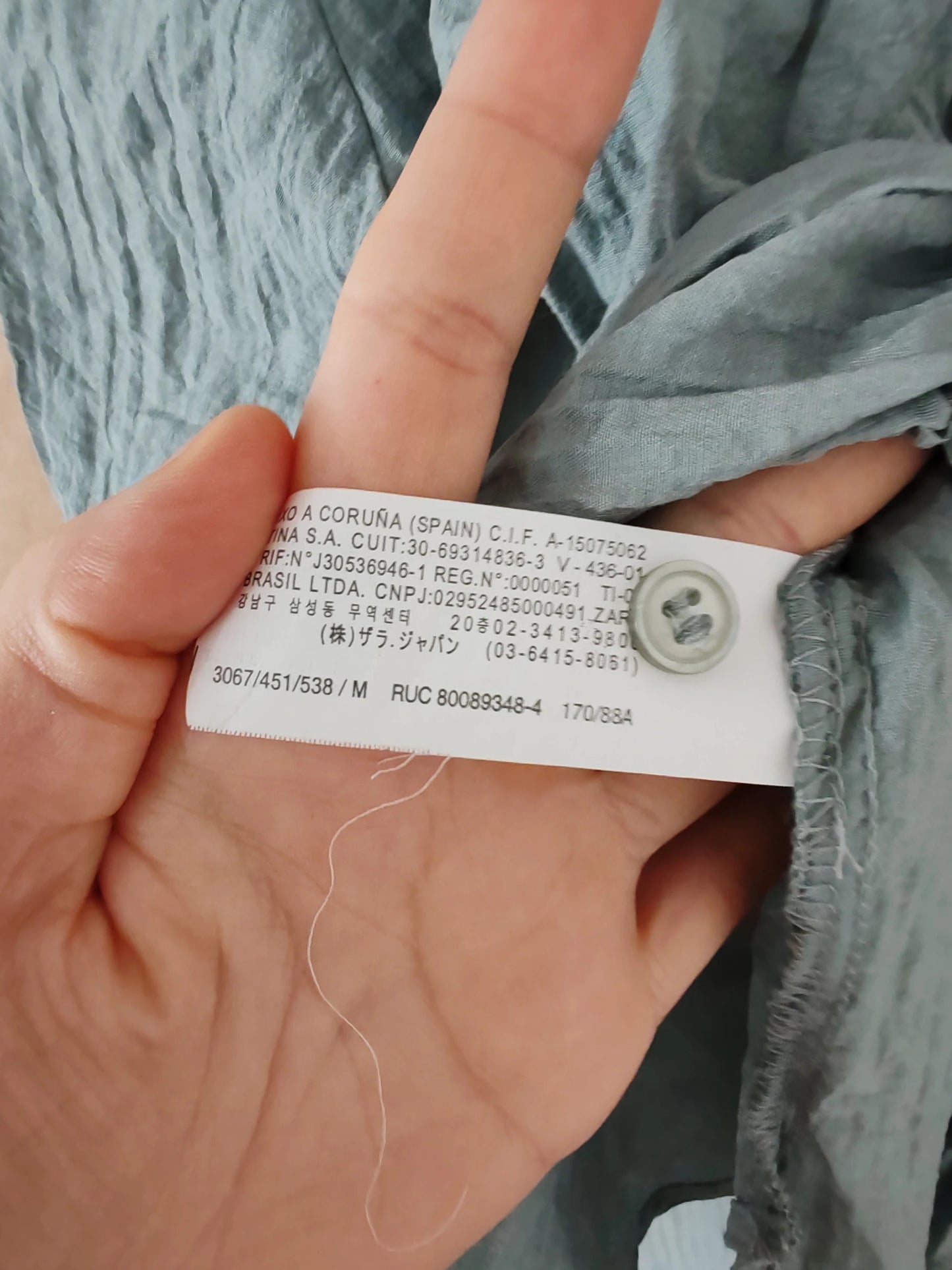 Blouse ouverte dos Zara