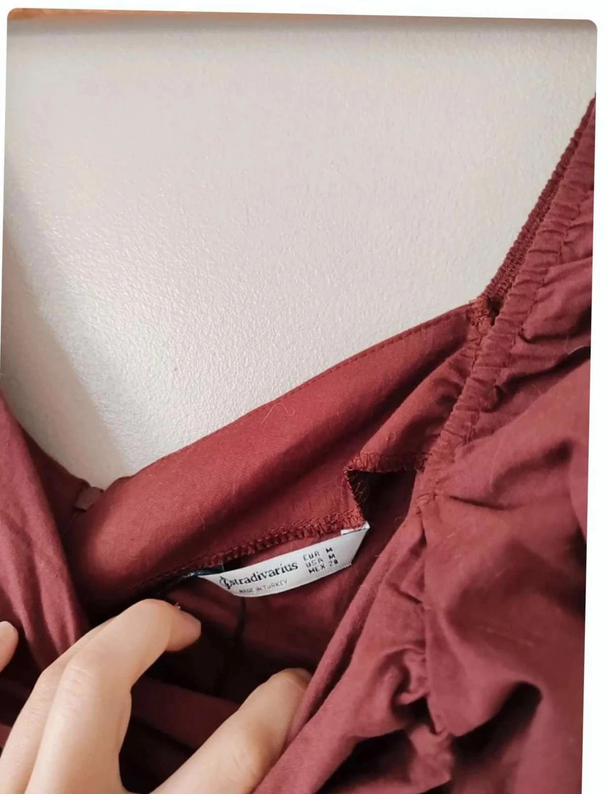 Robe moulante marron