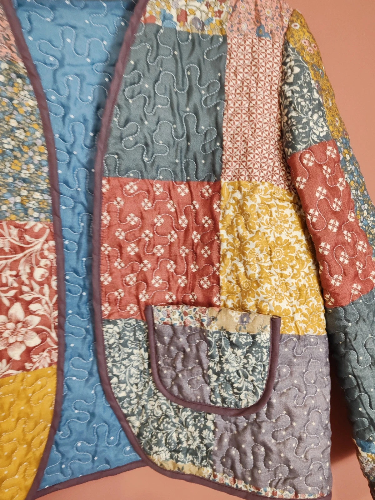 Veste matelassée patchwork M/L