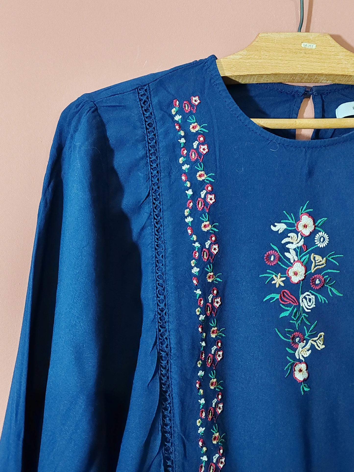 Blouse brodée bohème