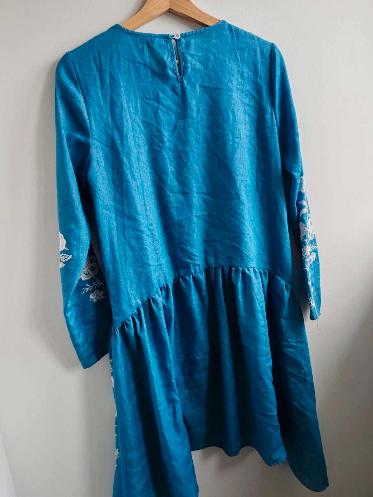 Robe jean broderies