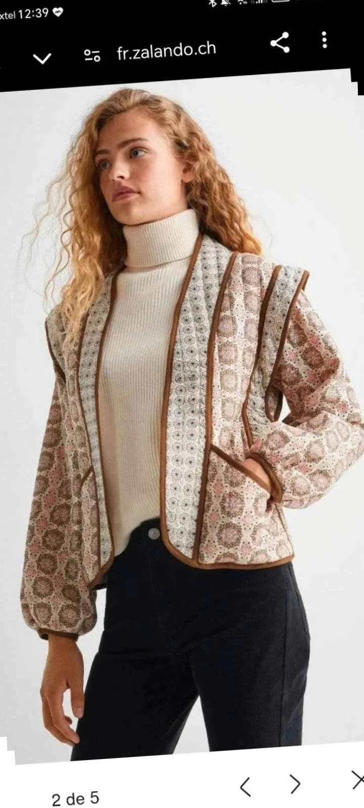 Veste matelassé mango taille XS