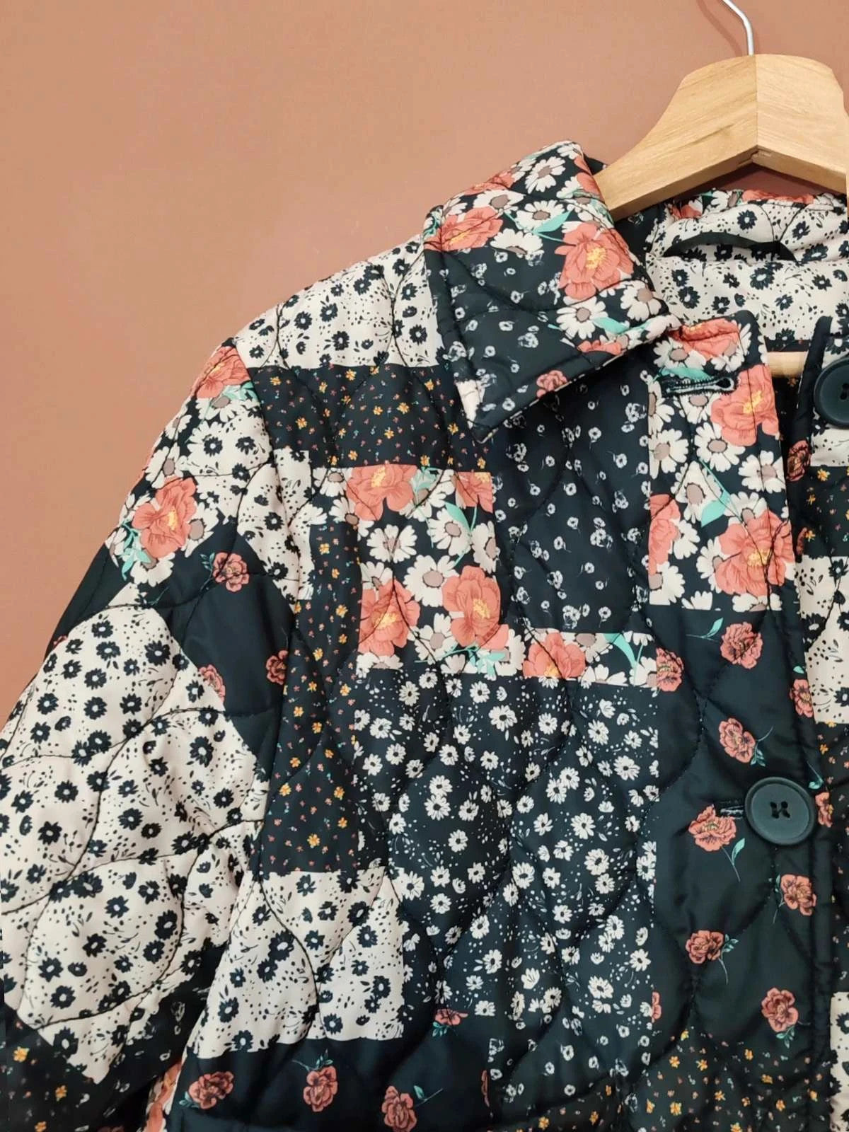 Veste patchwork matelassée taille M/L
