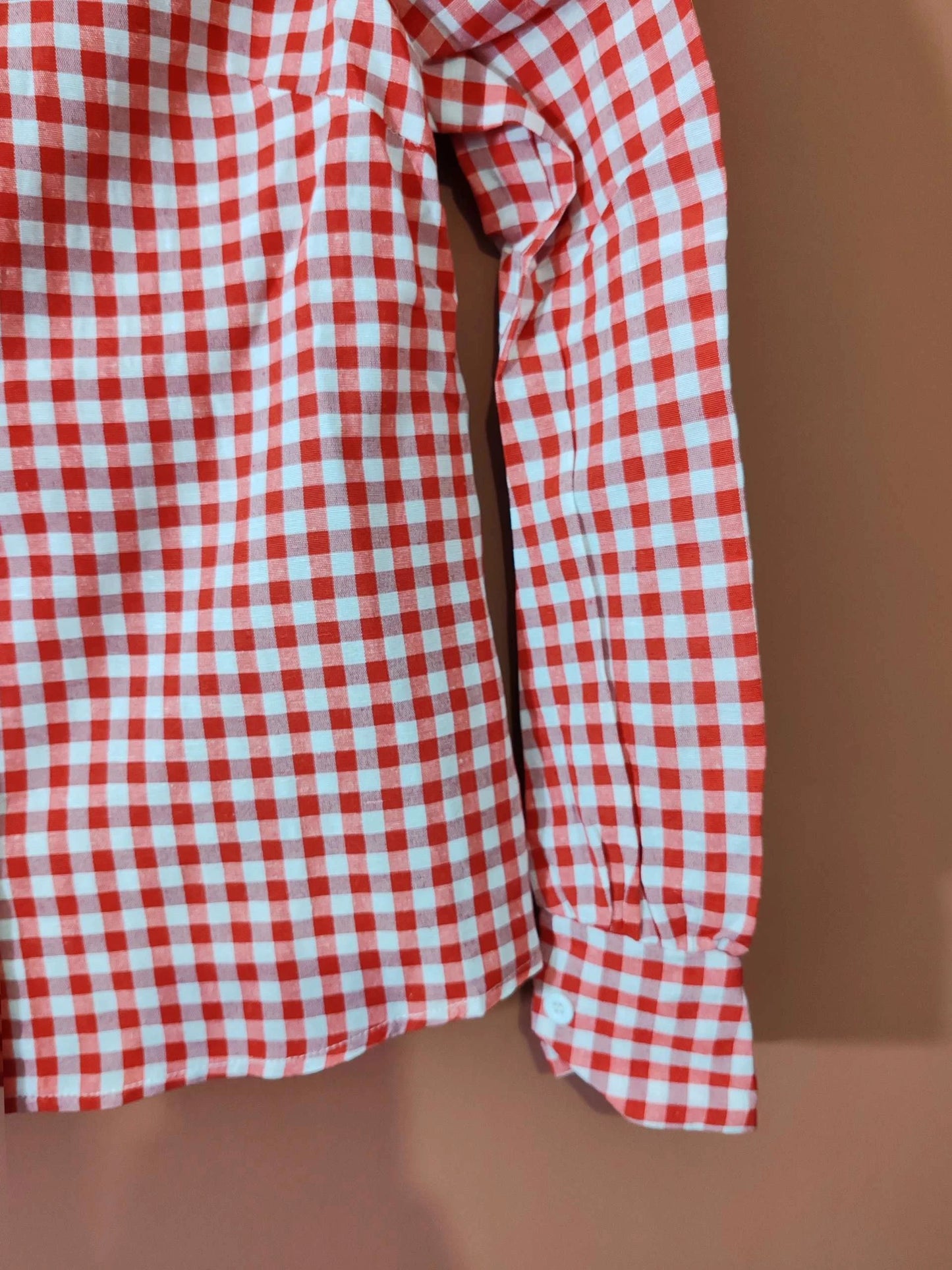 Blouse vichy rouge taille S