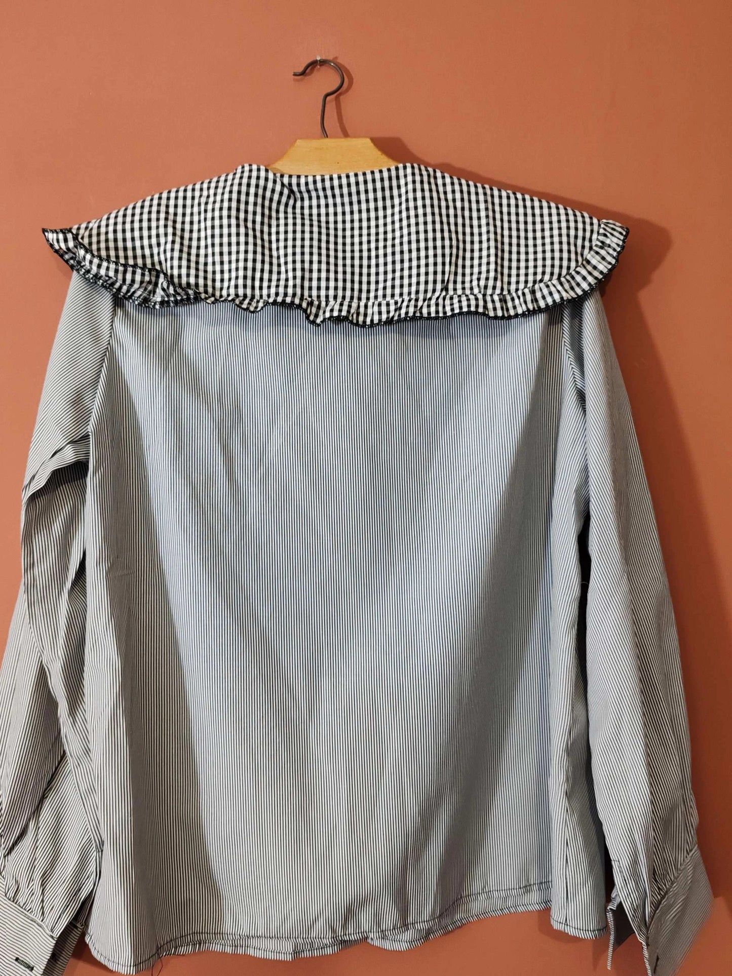 Blouse vichy noir et blanc taille S/M