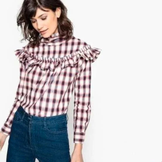 Blouse à carreaux taille XS