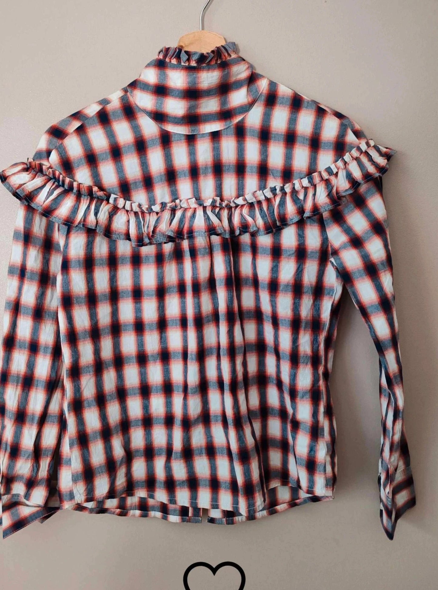 Blouse à carreaux taille XS