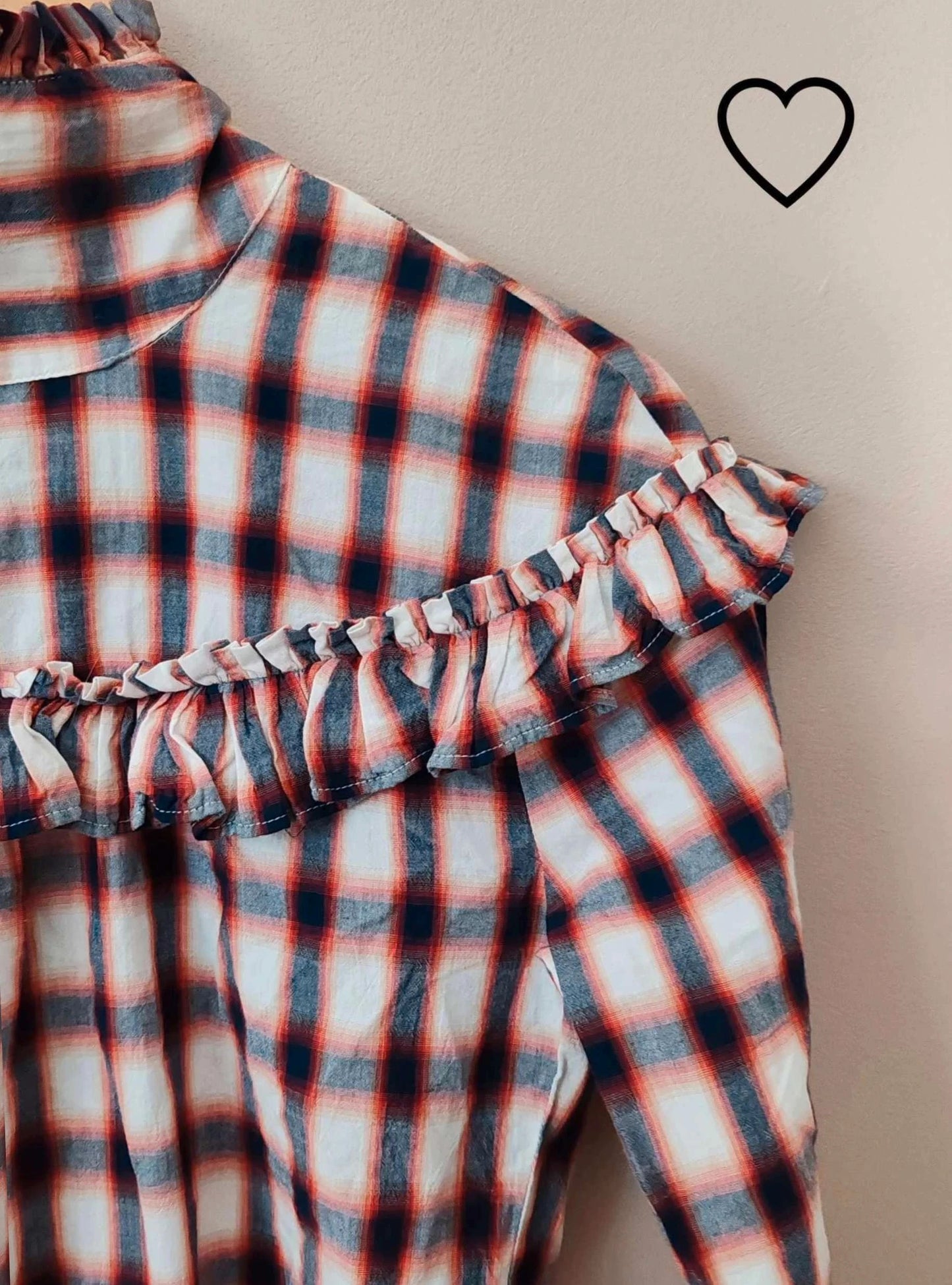 Blouse à carreaux taille XS