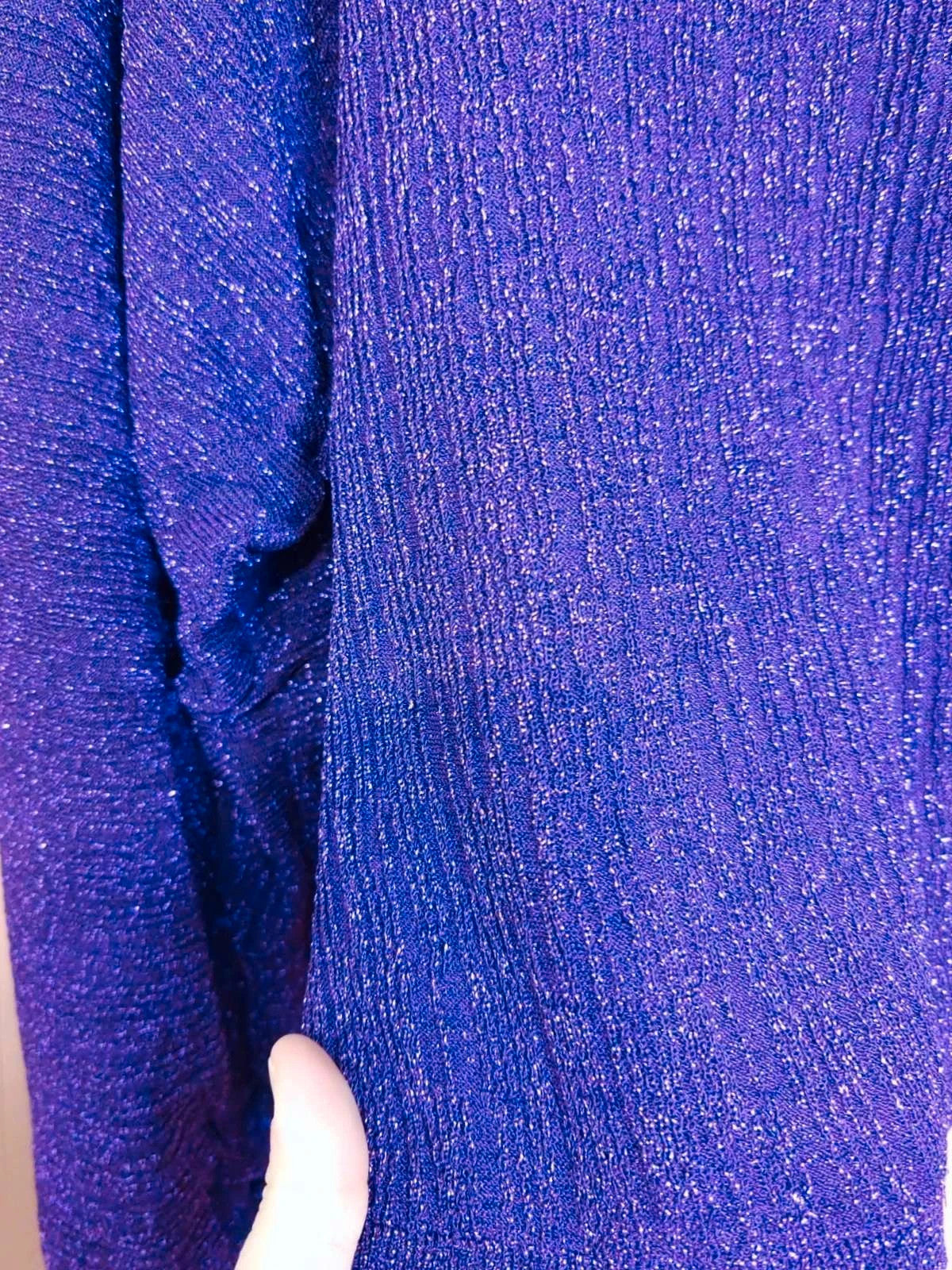 Pull violet paillettes
