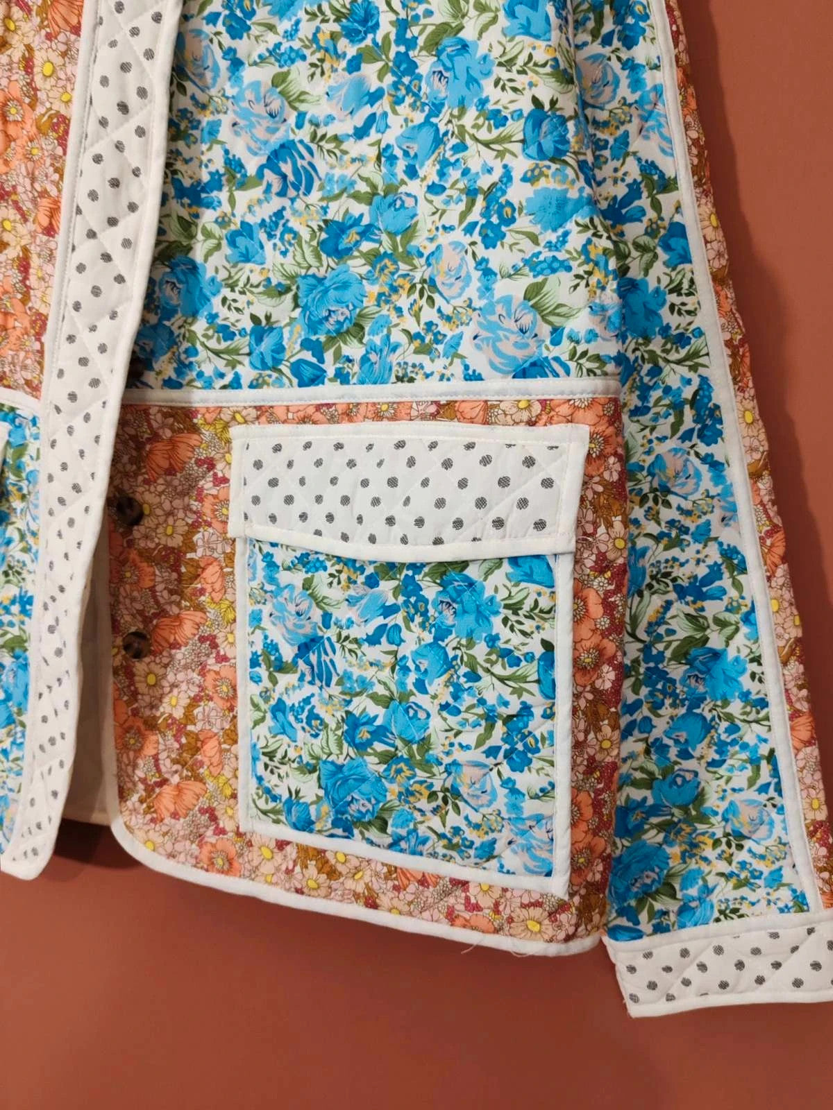 Veste patchwork matelassée taille S