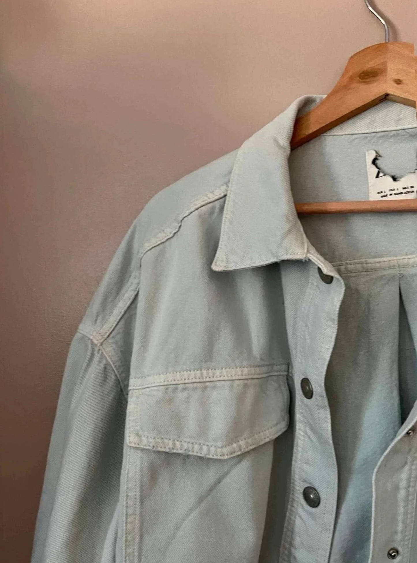Veste jean loose Zara