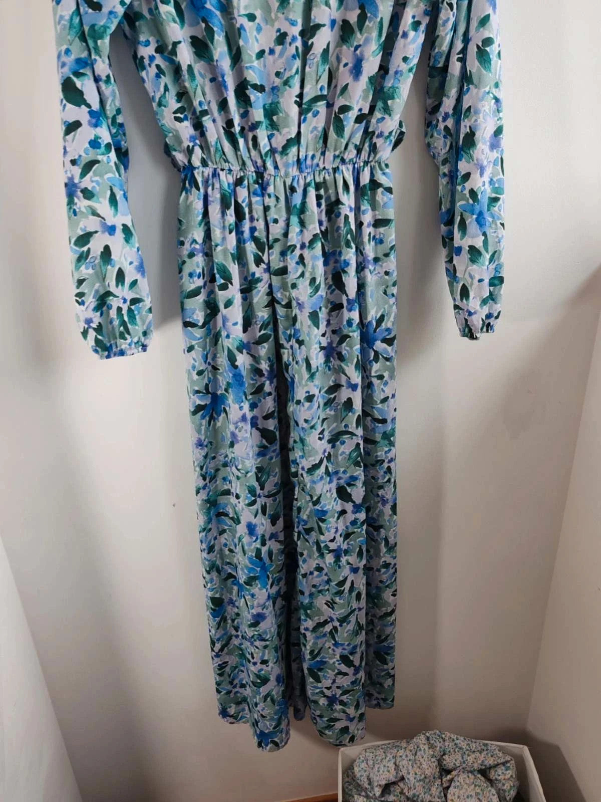 Robe longue à motif
