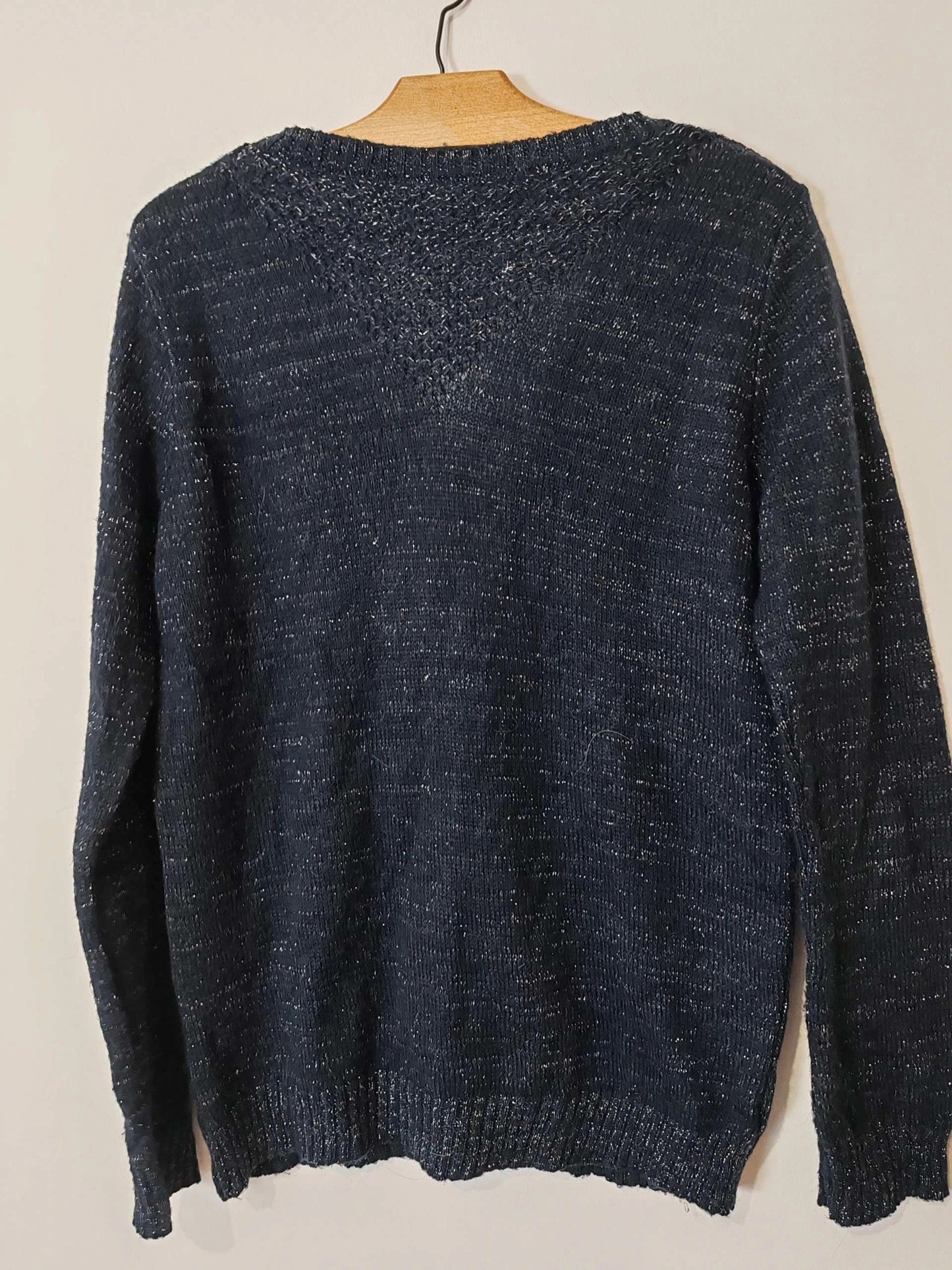 Cardigan / pull réversible marine
