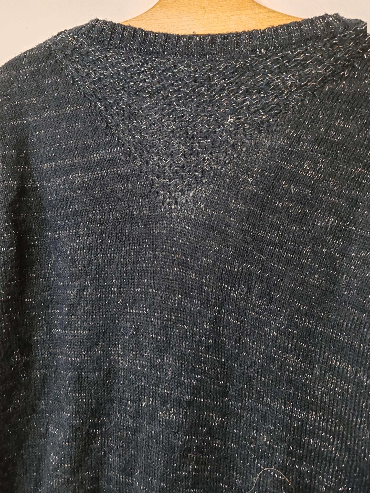 Cardigan / pull réversible marine