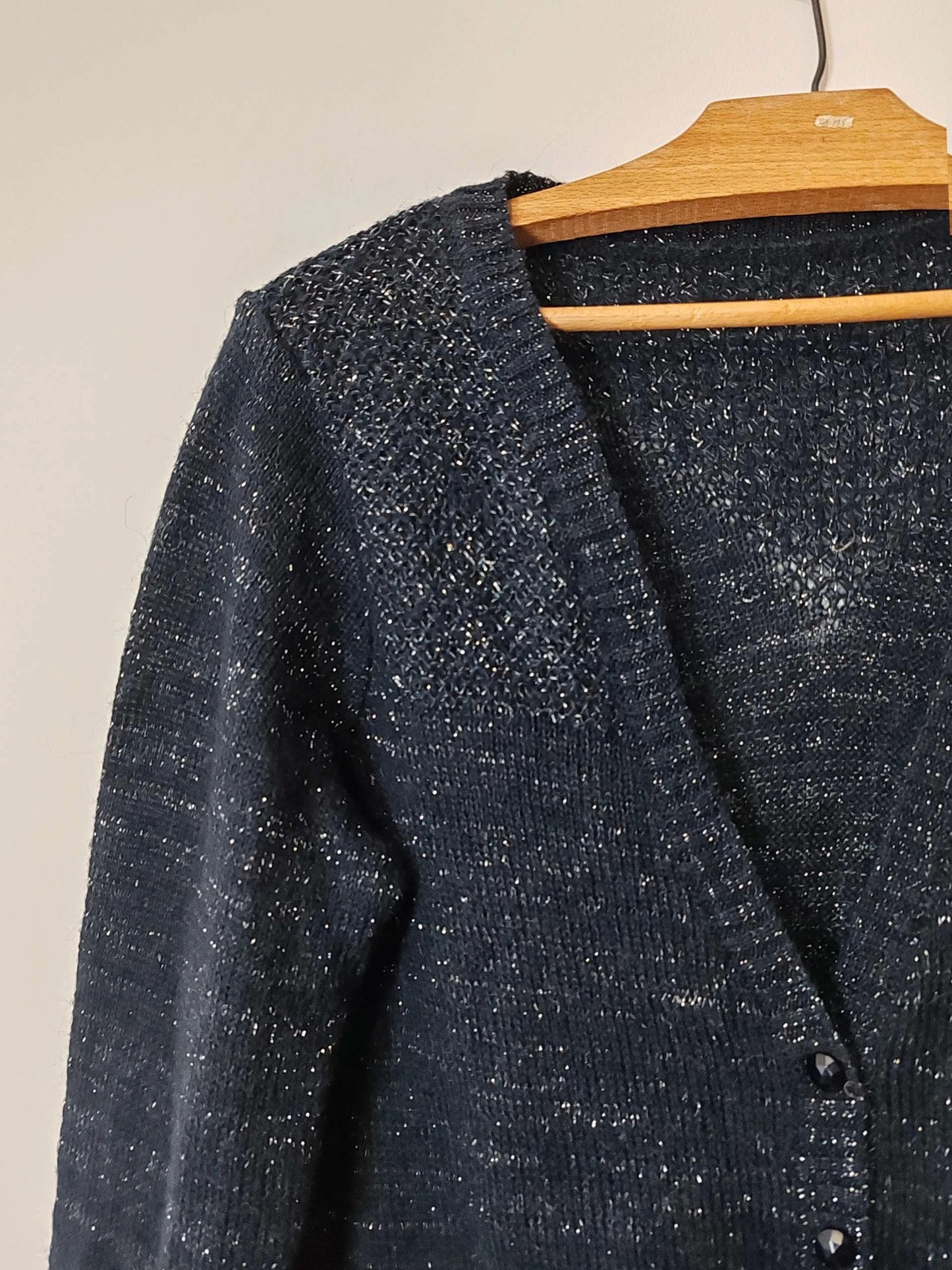 Cardigan / pull réversible marine