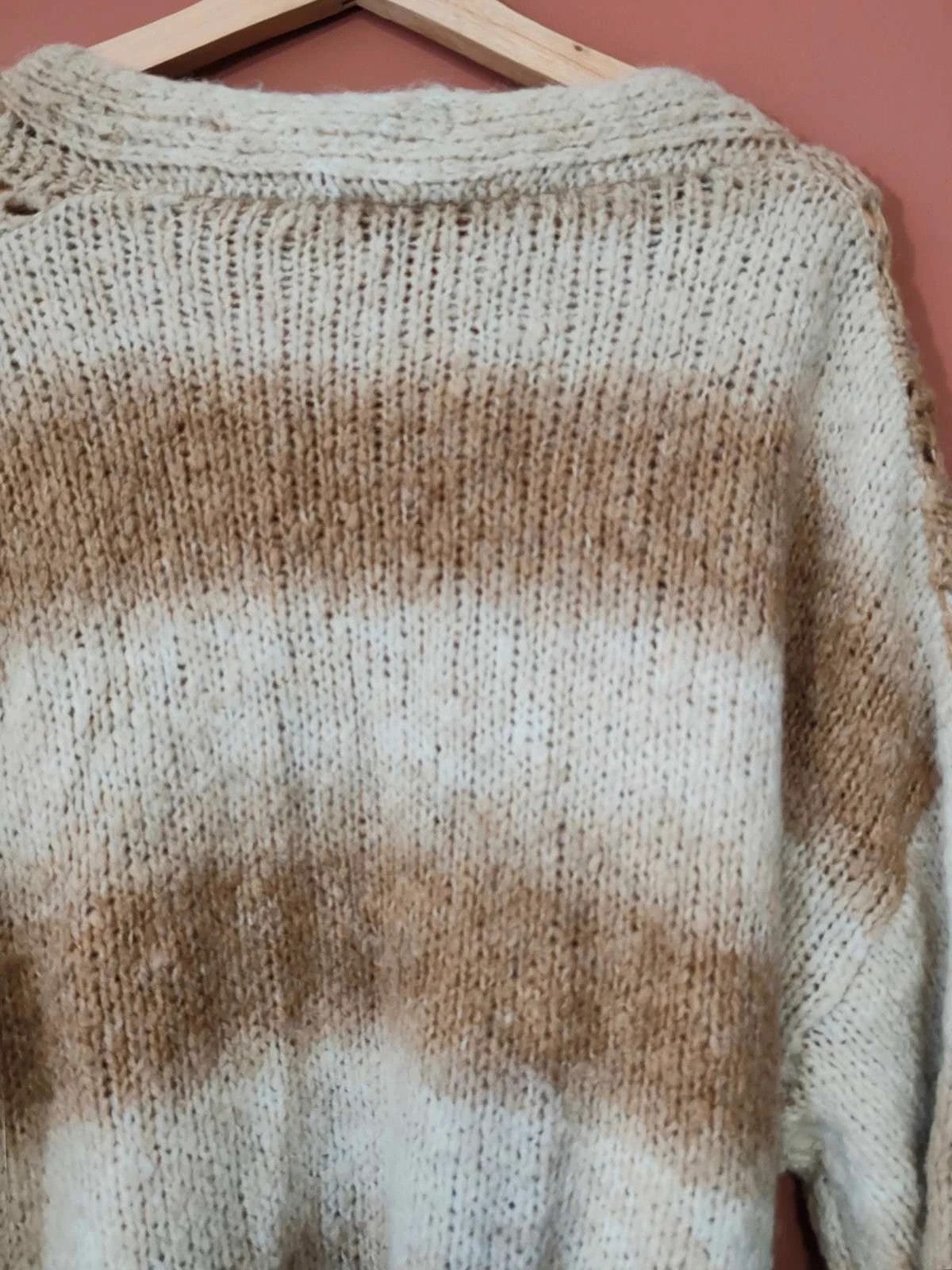 Gilet long beige taille M