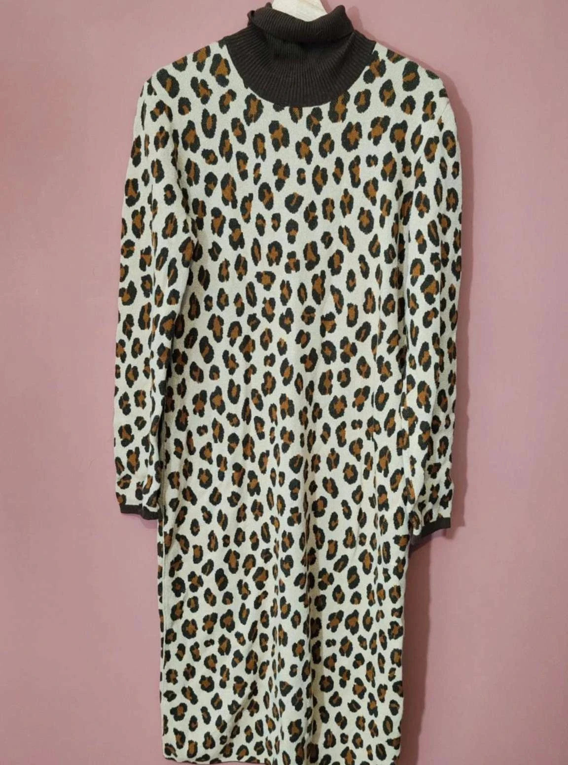 Robe longue léopard