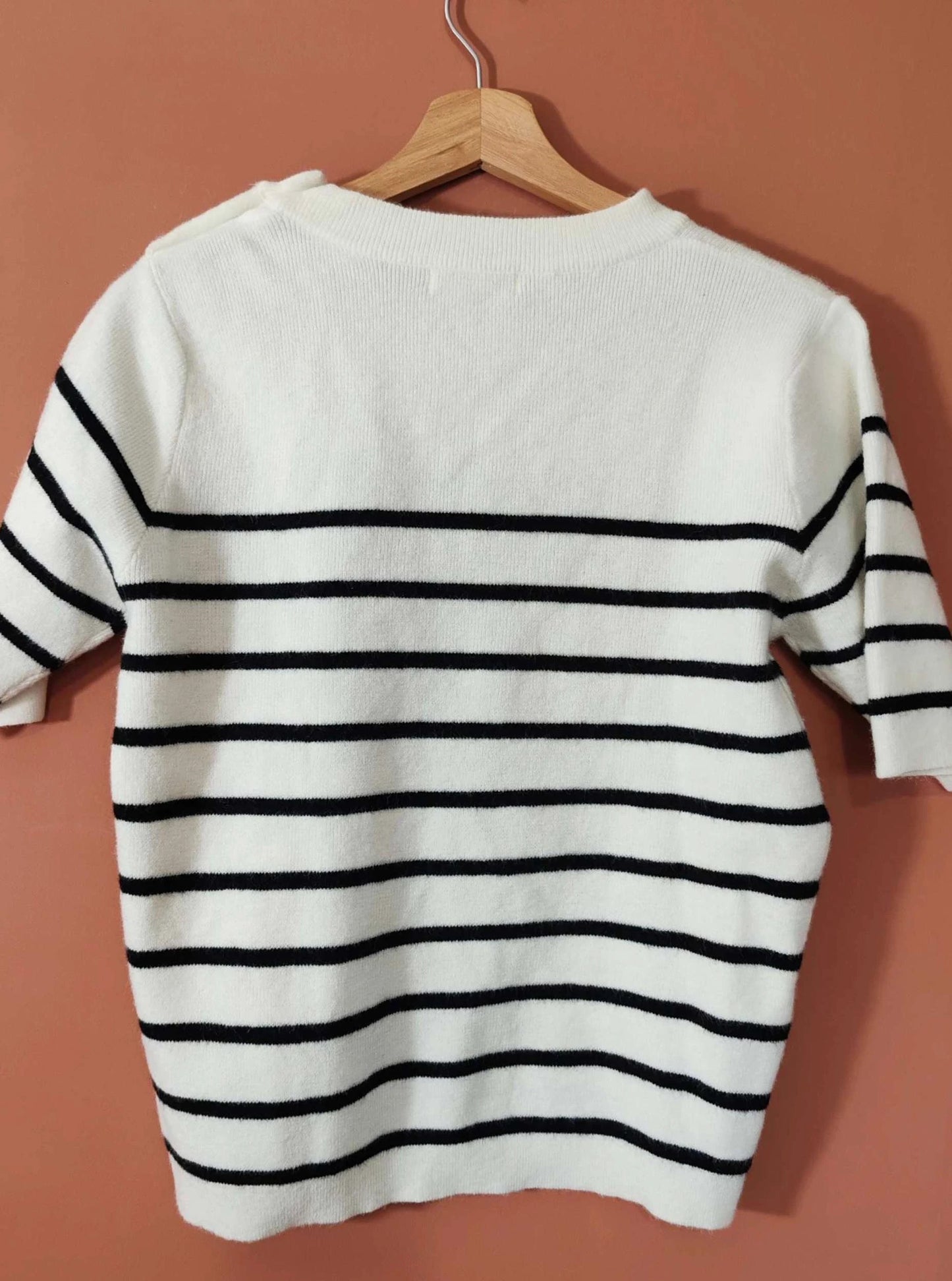 Pull marinière boutons