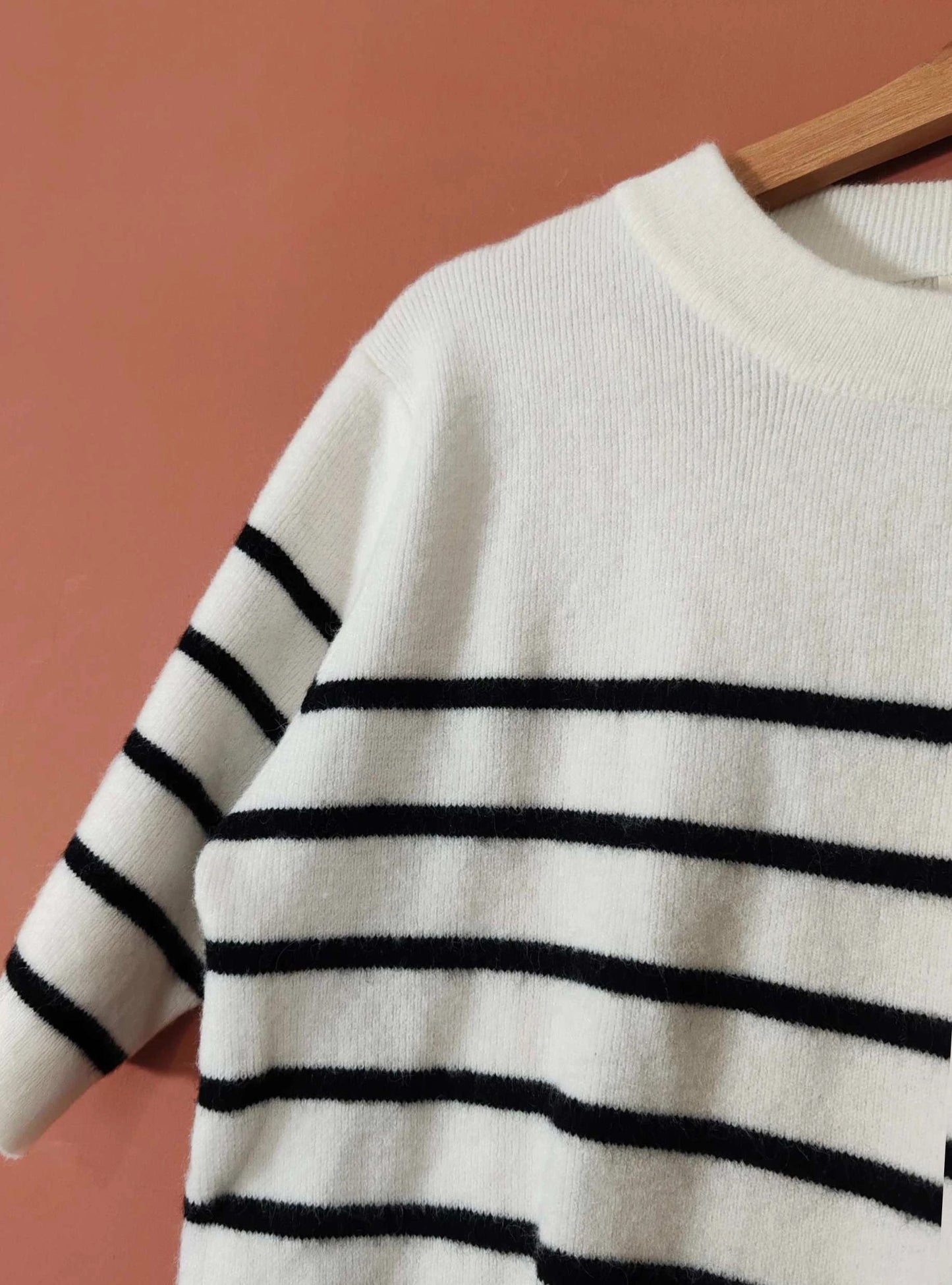 Pull marinière boutons